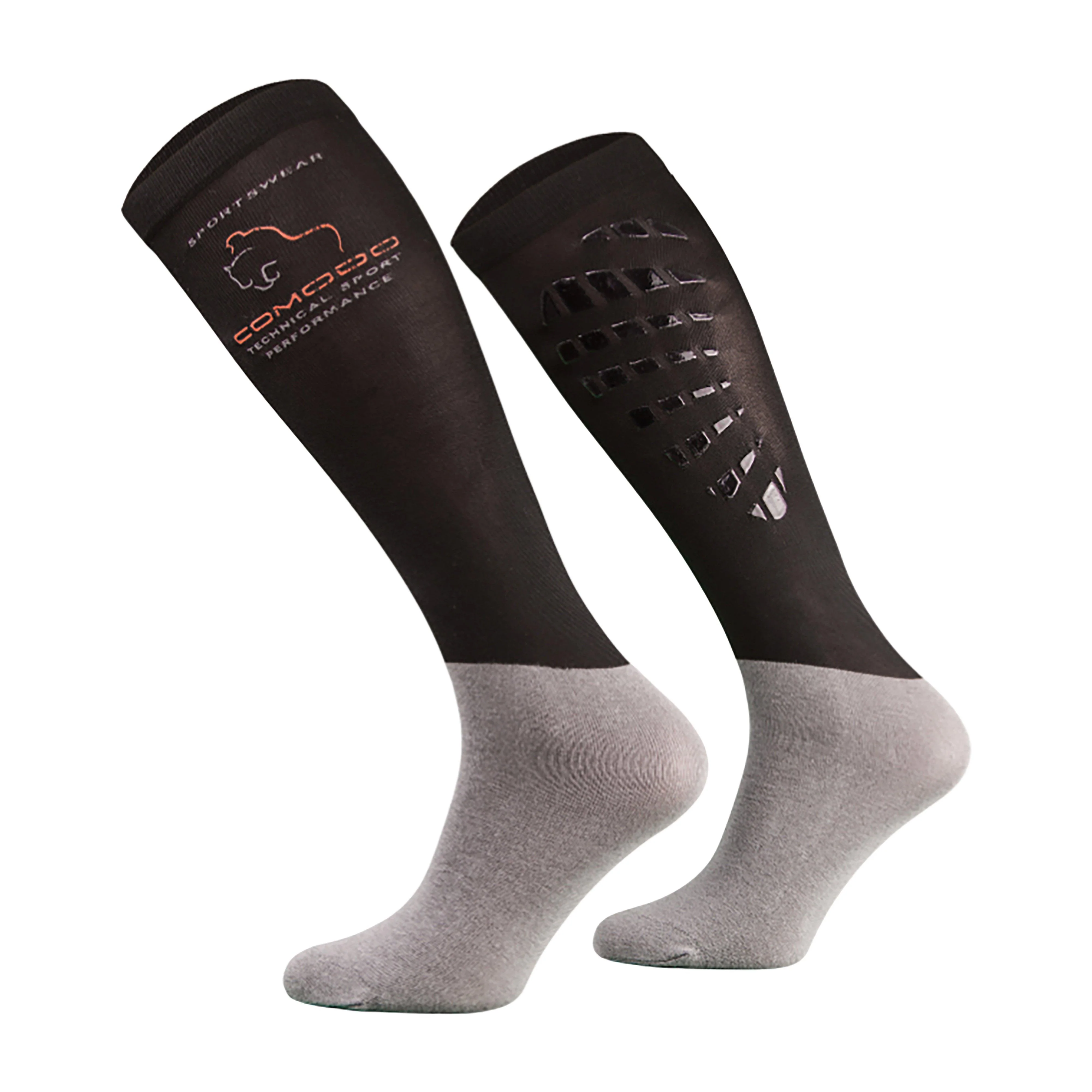 Adults Silicone Grip Socks Black - Image 2