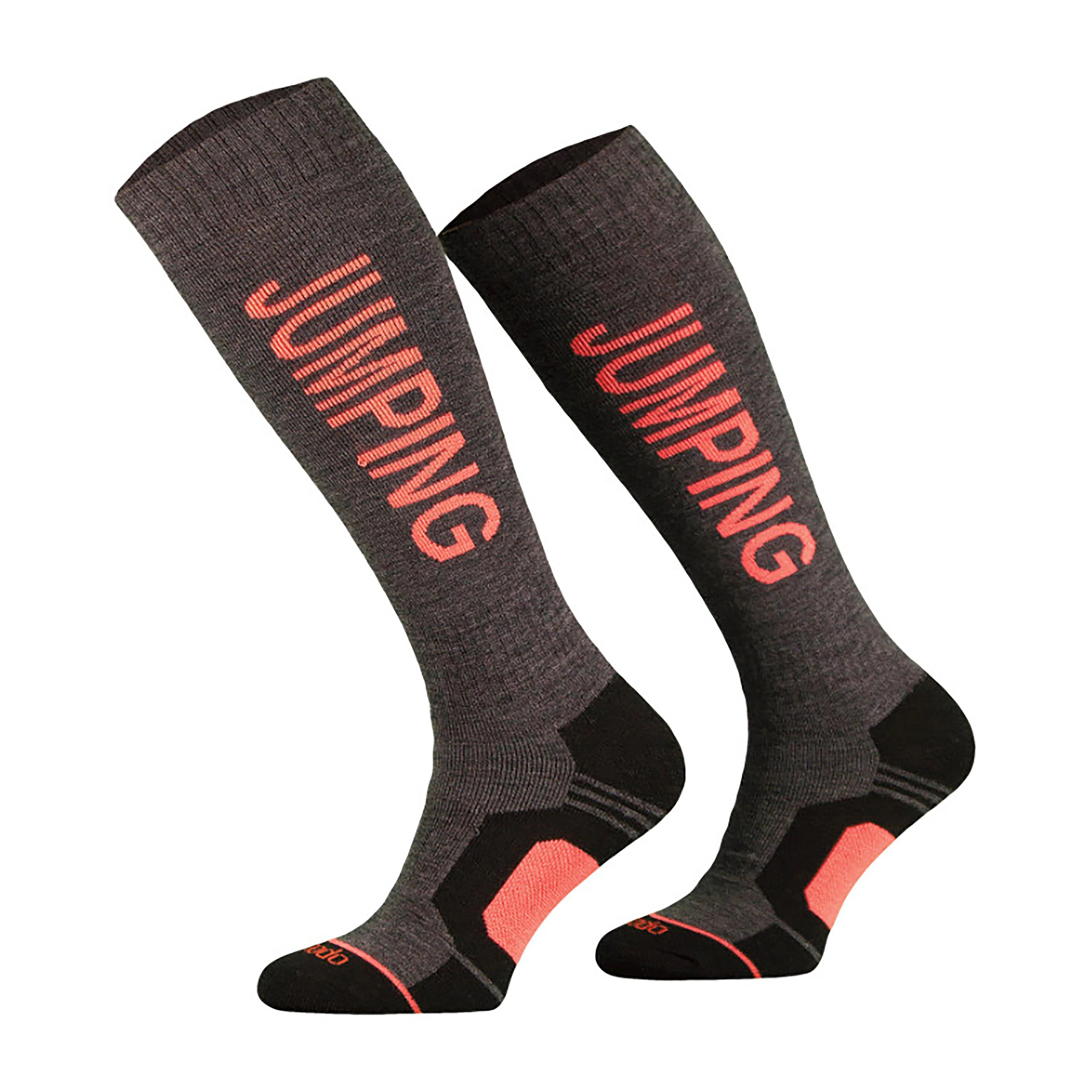 Jumping Socks Dark Grey/Salmon - Image 2