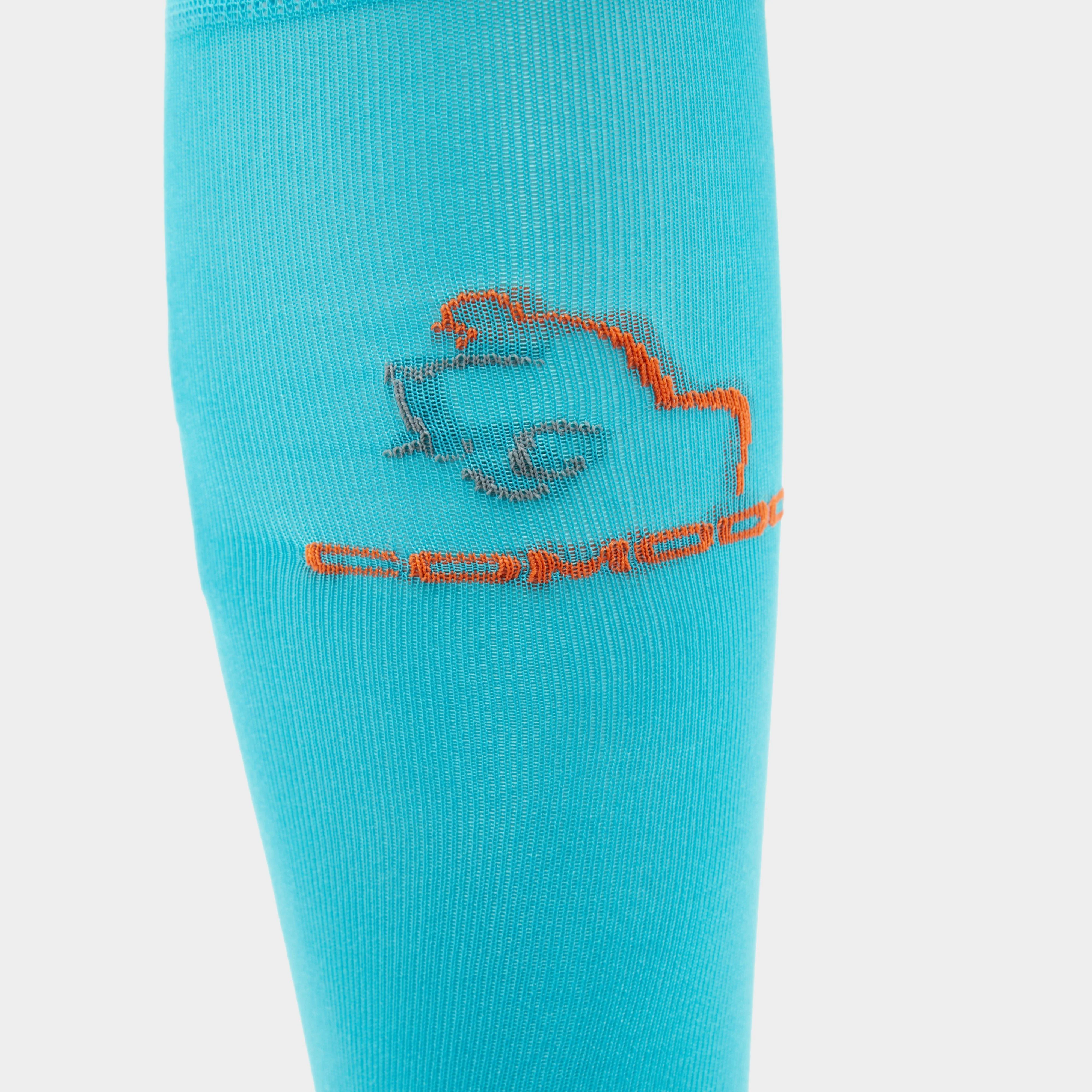 Kids Silicone Grip Socks Turquoise - Image 5
