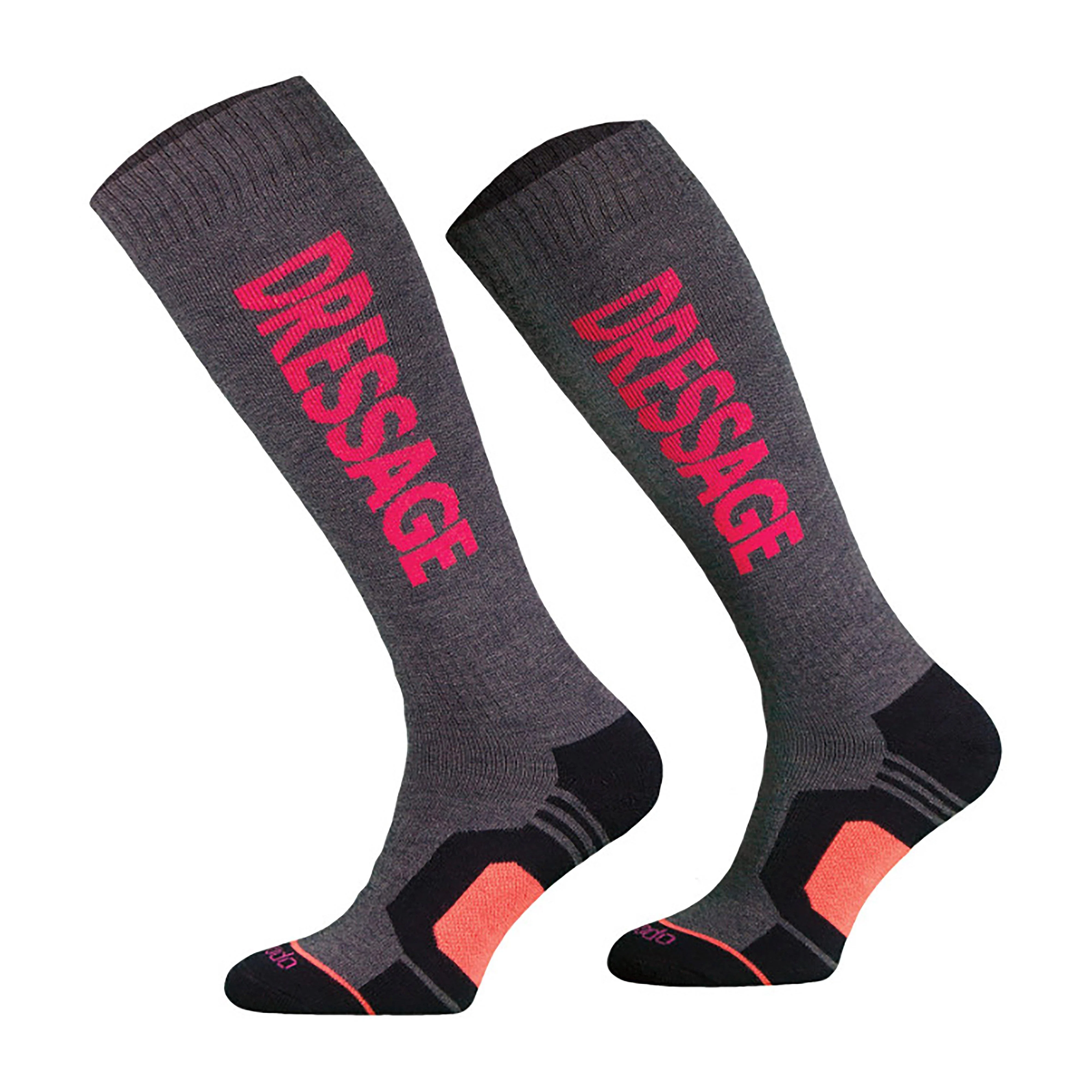 Womens Dressage Socks Denim/Pink - Image 2