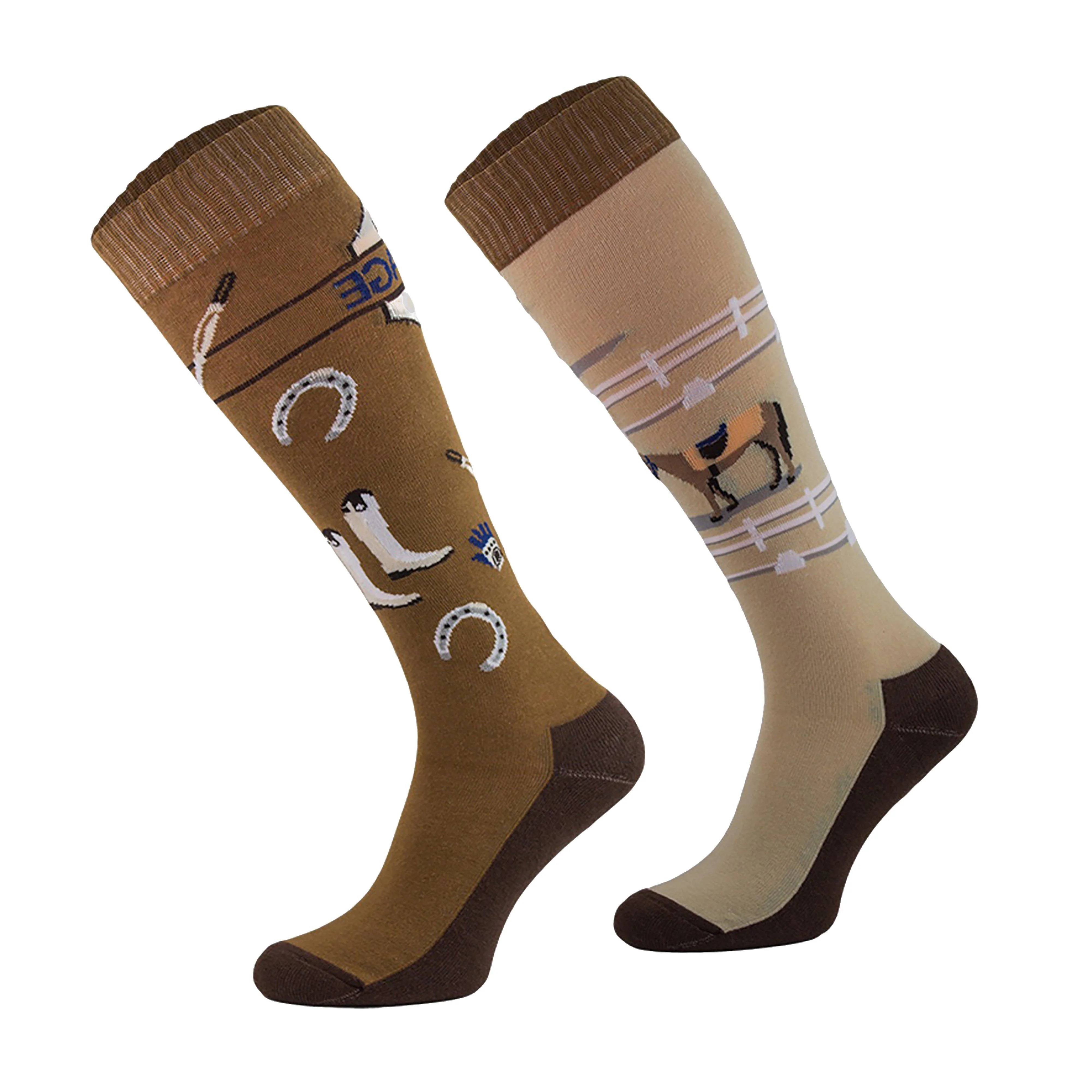 Womens Novelty Socks Dressage - Image 2