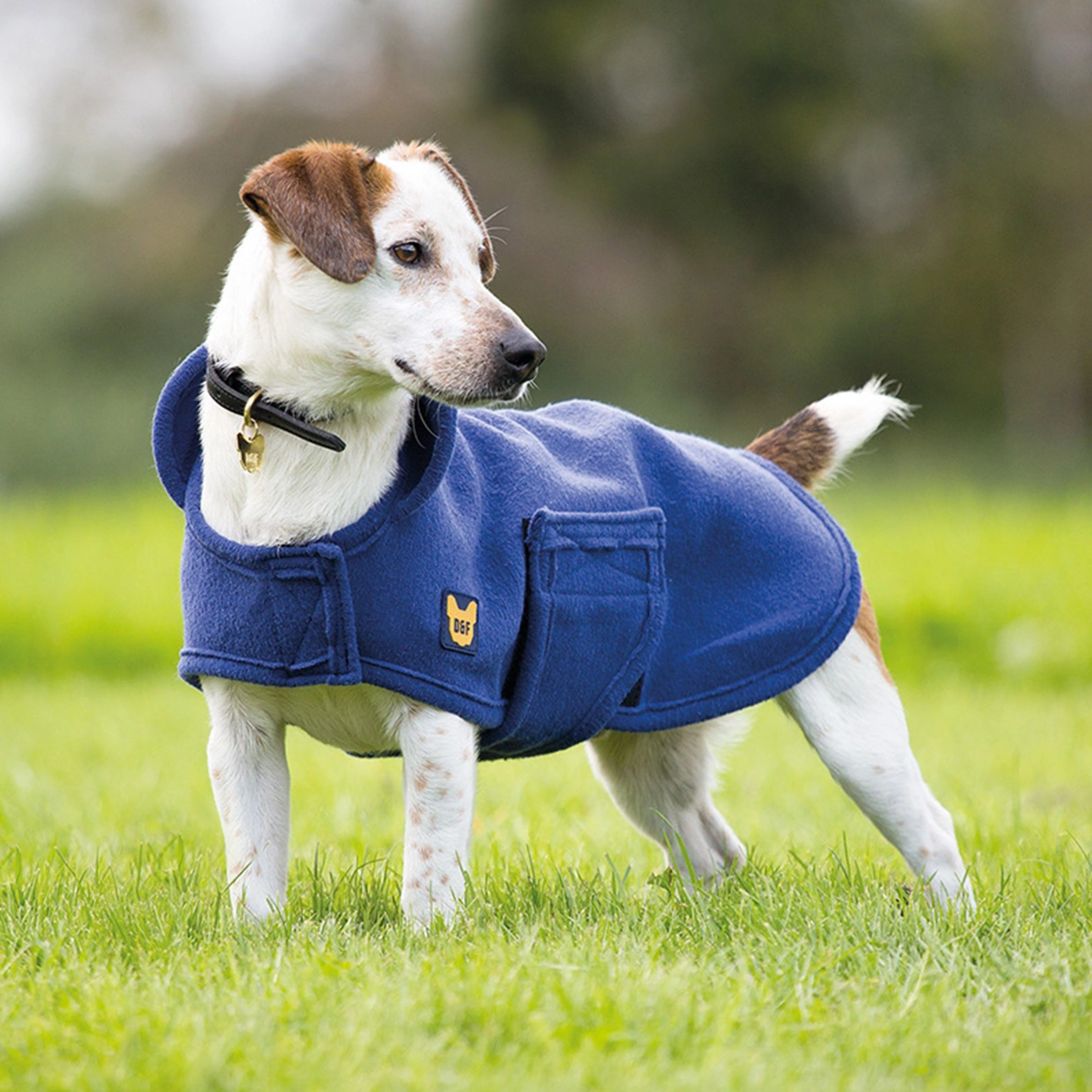 Dog Towel Coat Navy