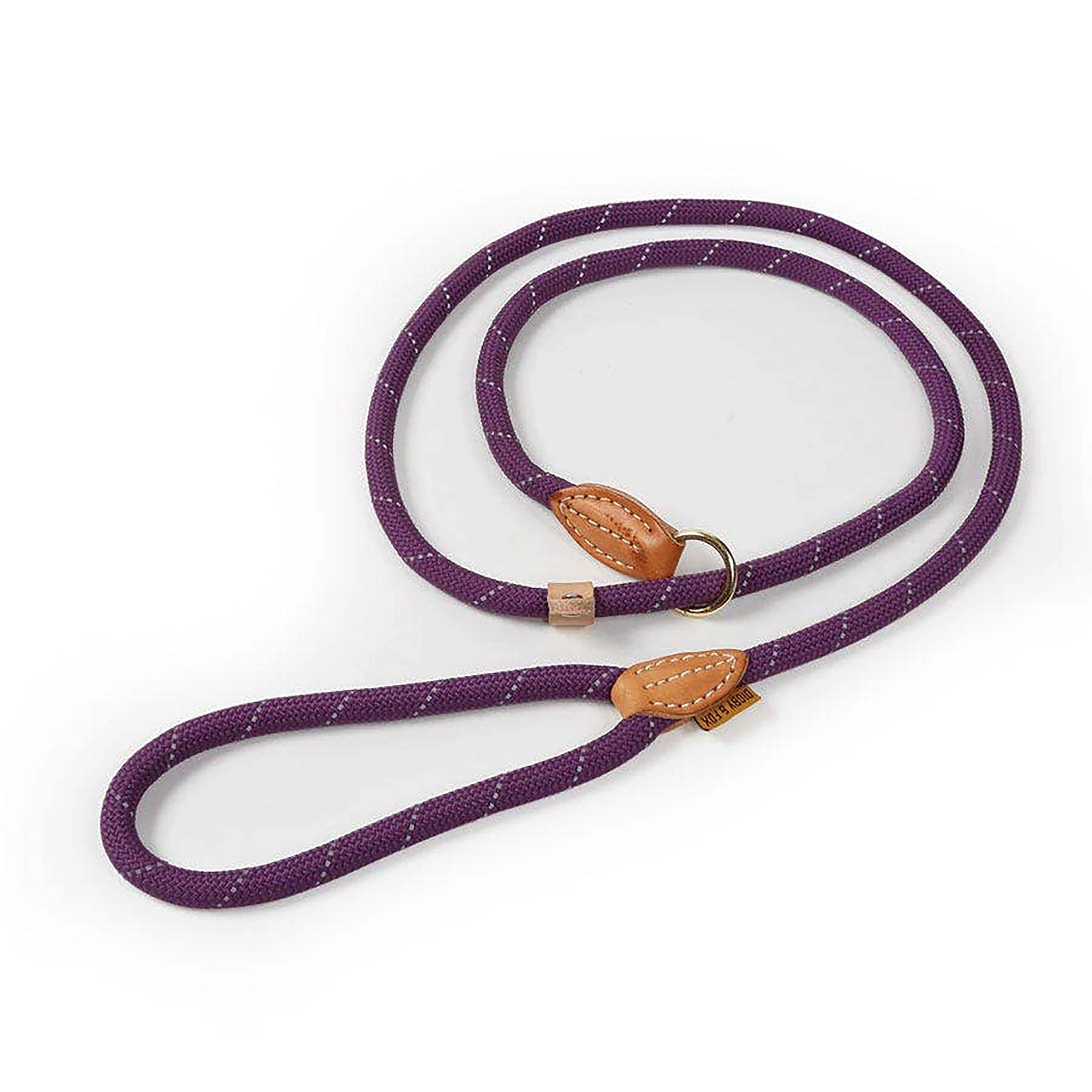 Reflective Slip Dog Lead Purple - Image 2