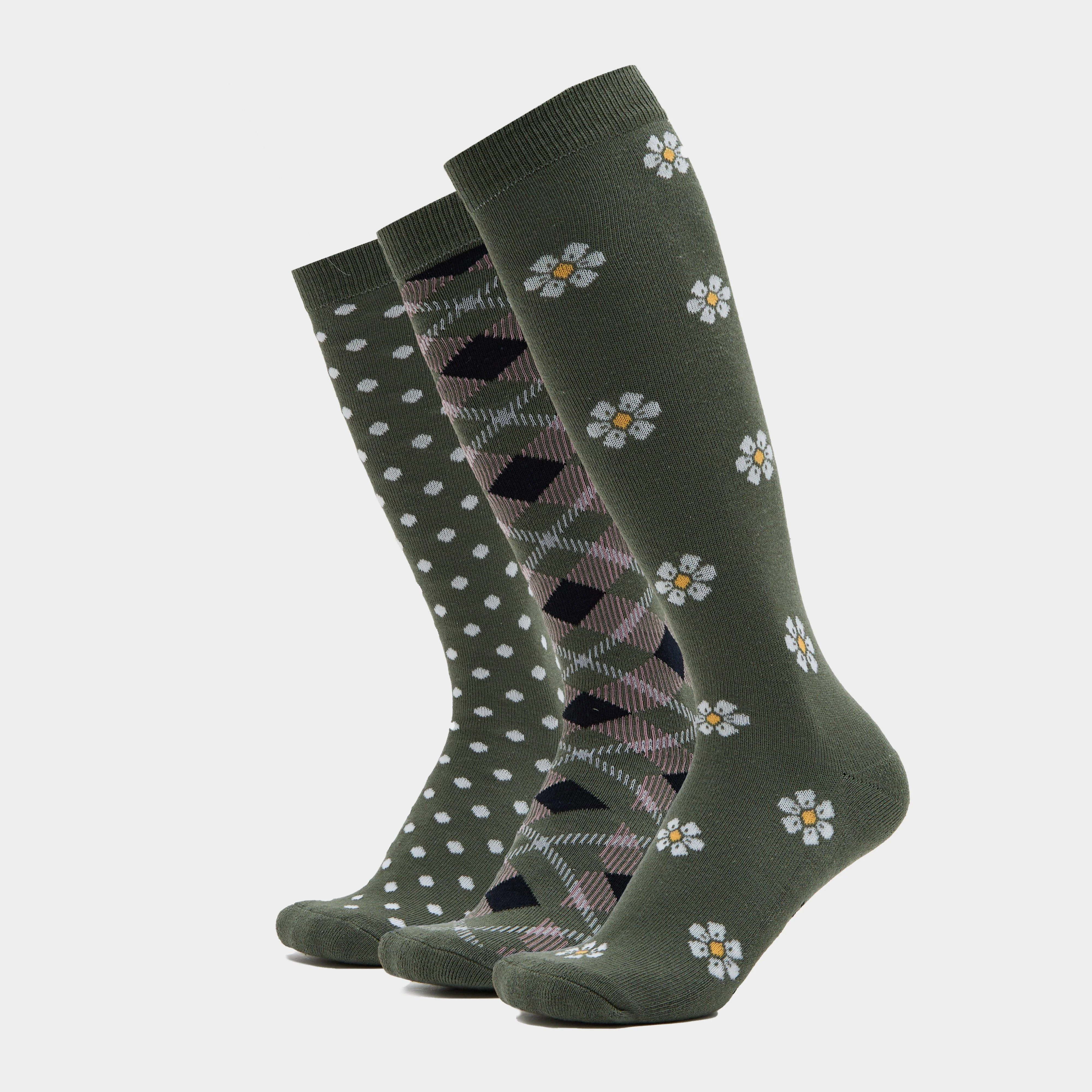 3 Pack Socks Olive