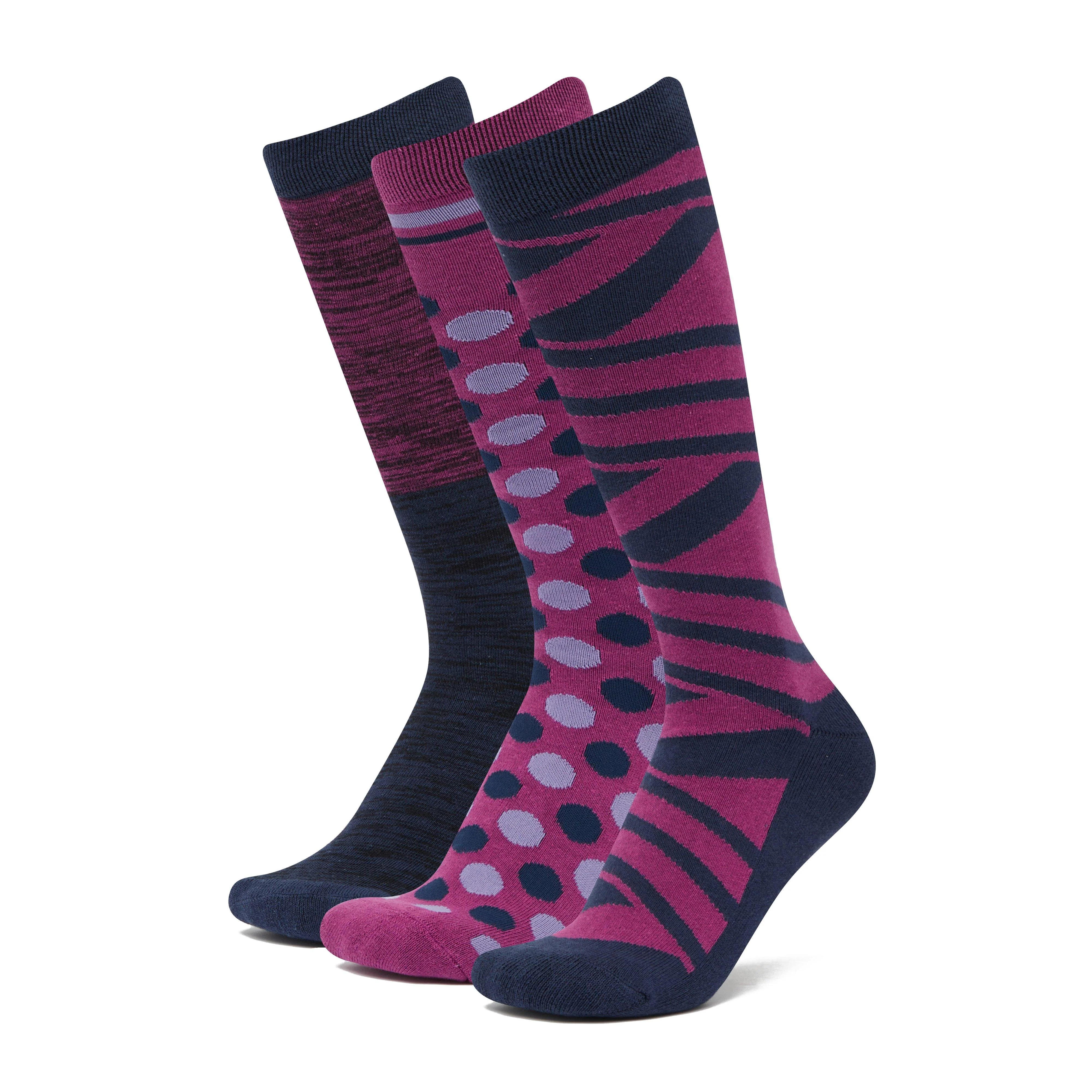 3 Pack Socks Red Violet Ombre - Image 6