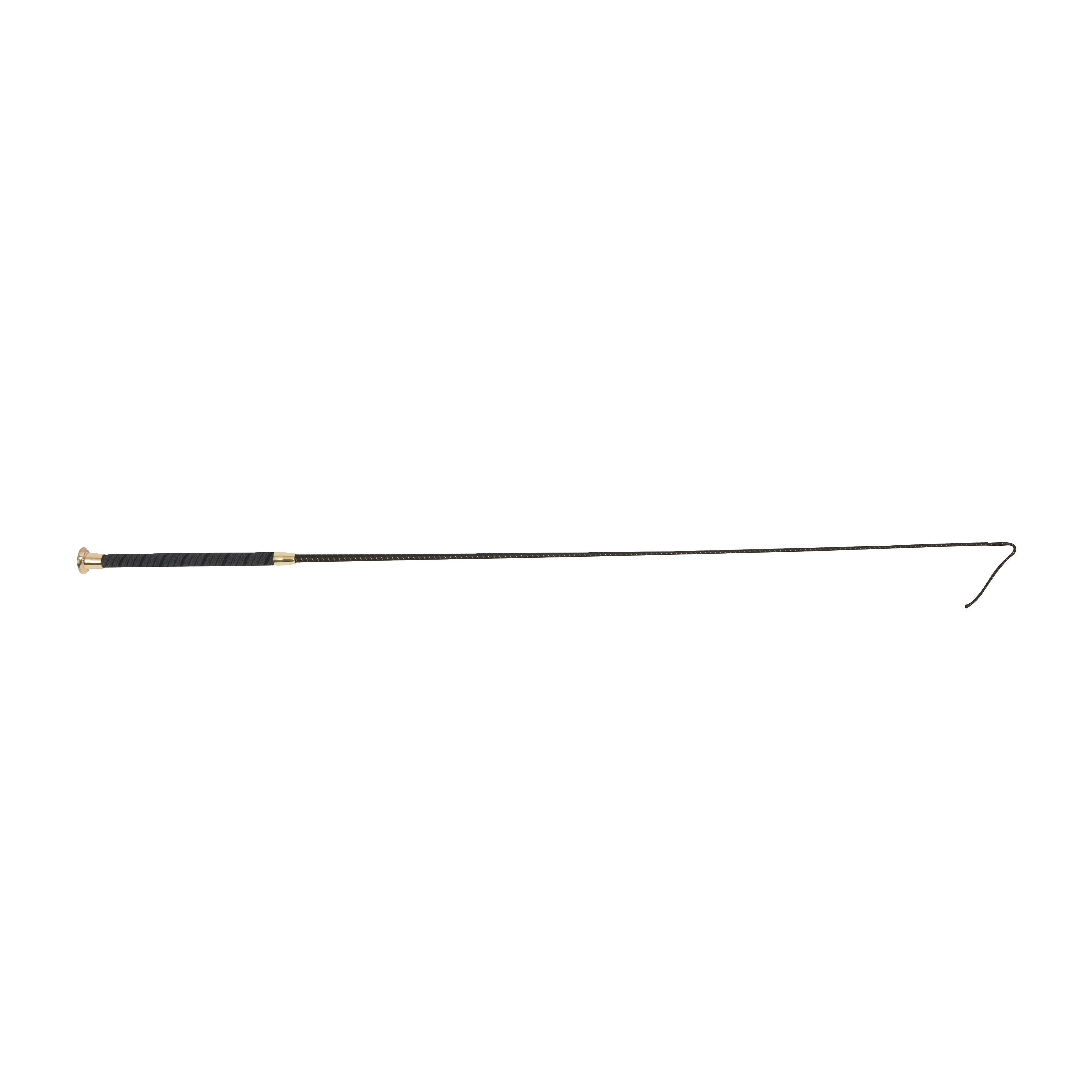 Dressage Whip With Glitter Handle Black/Gold - Image 3