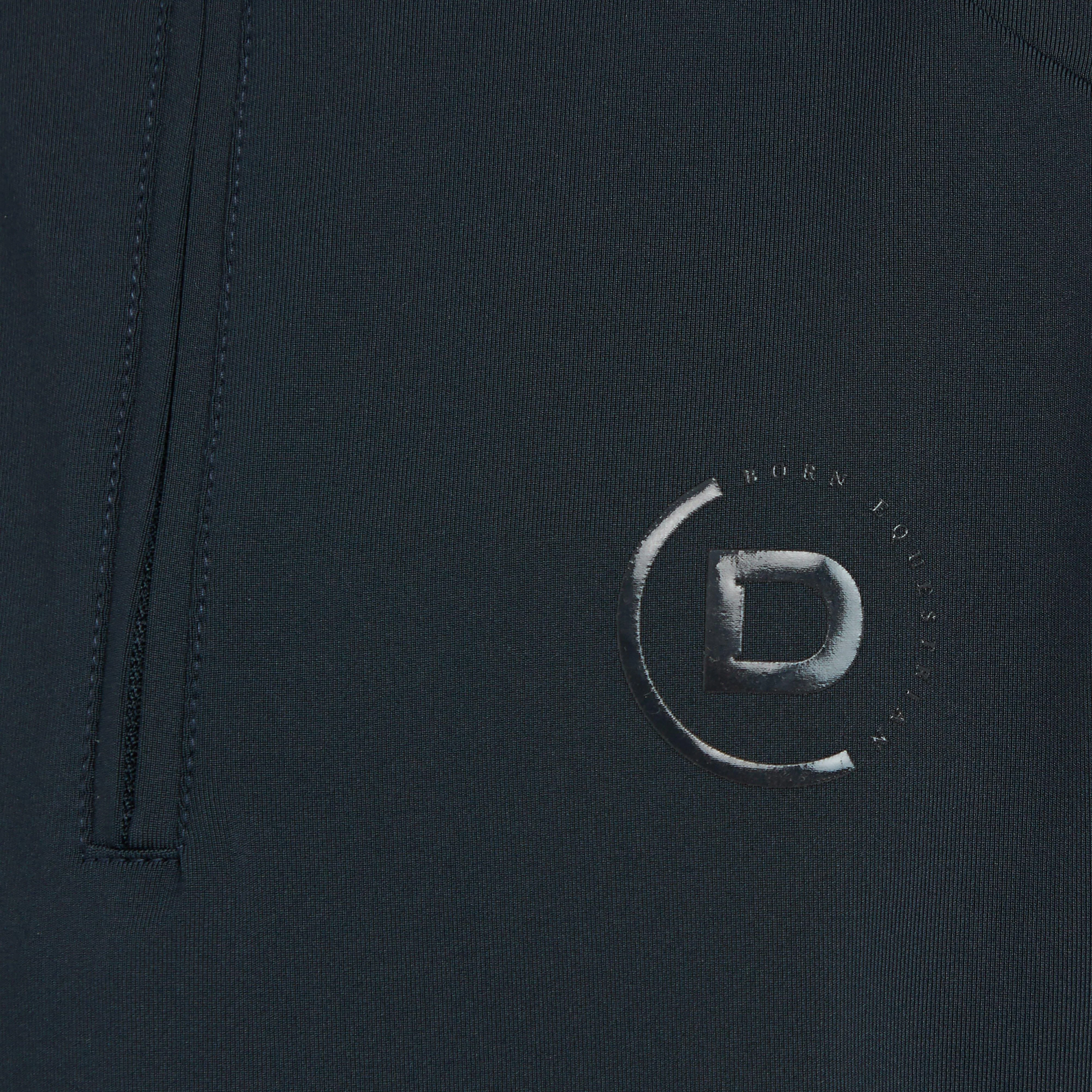 Kids 1/4 Zip Short Sleeve Top Navy - Image 5