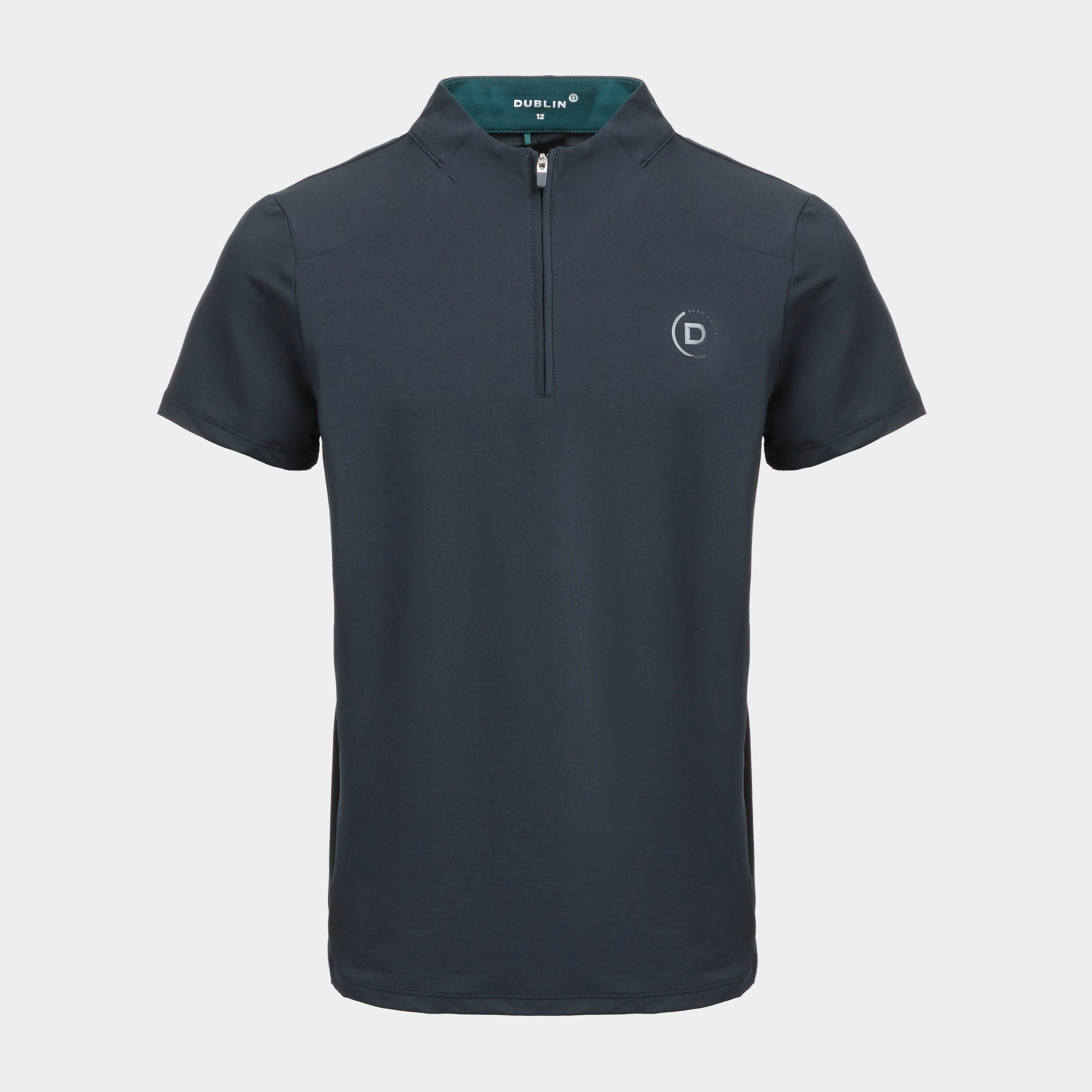 Kids 1/4 Zip Short Sleeve Top Navy - Image 7