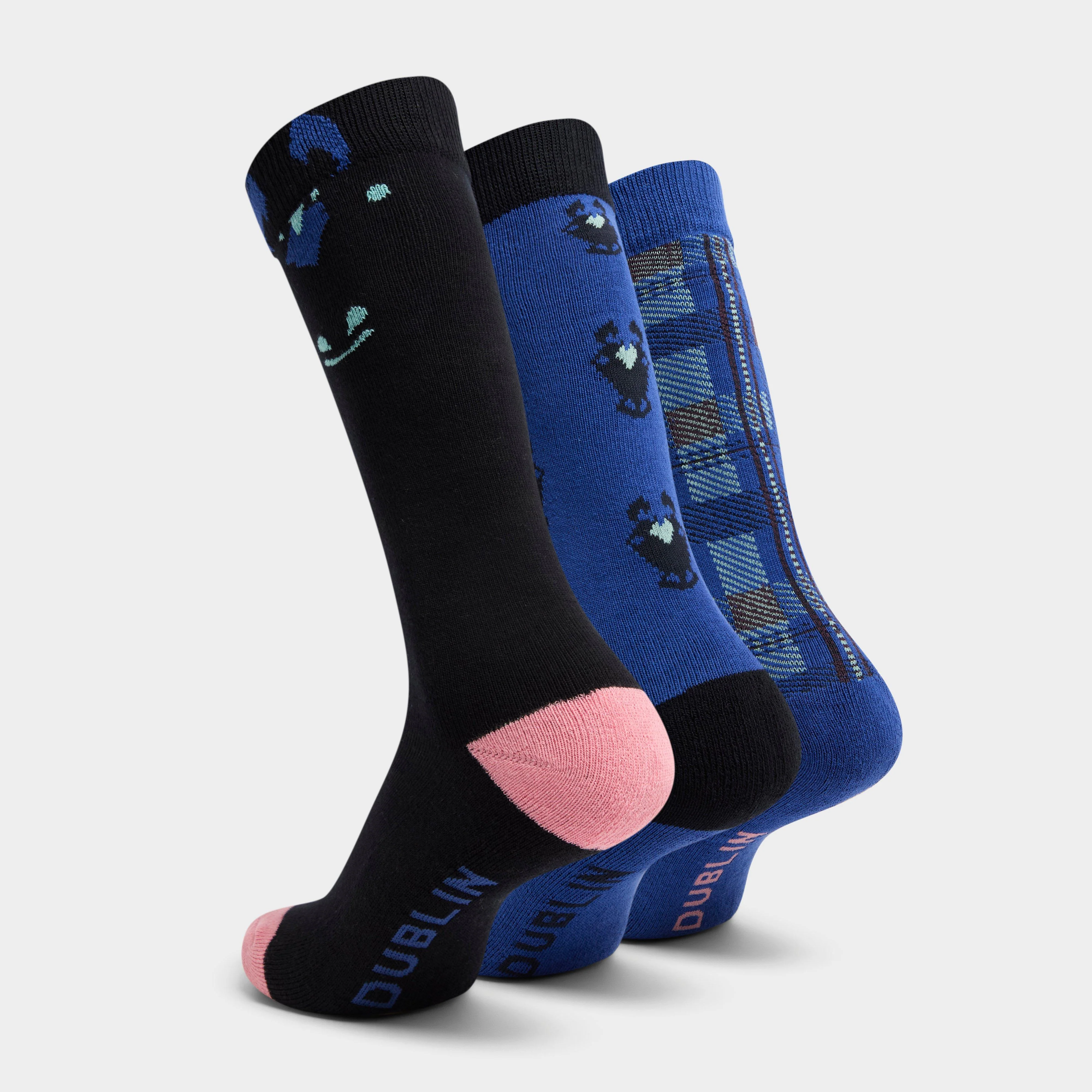 Kids' 3 Pack Socks Cornflower - Image 2