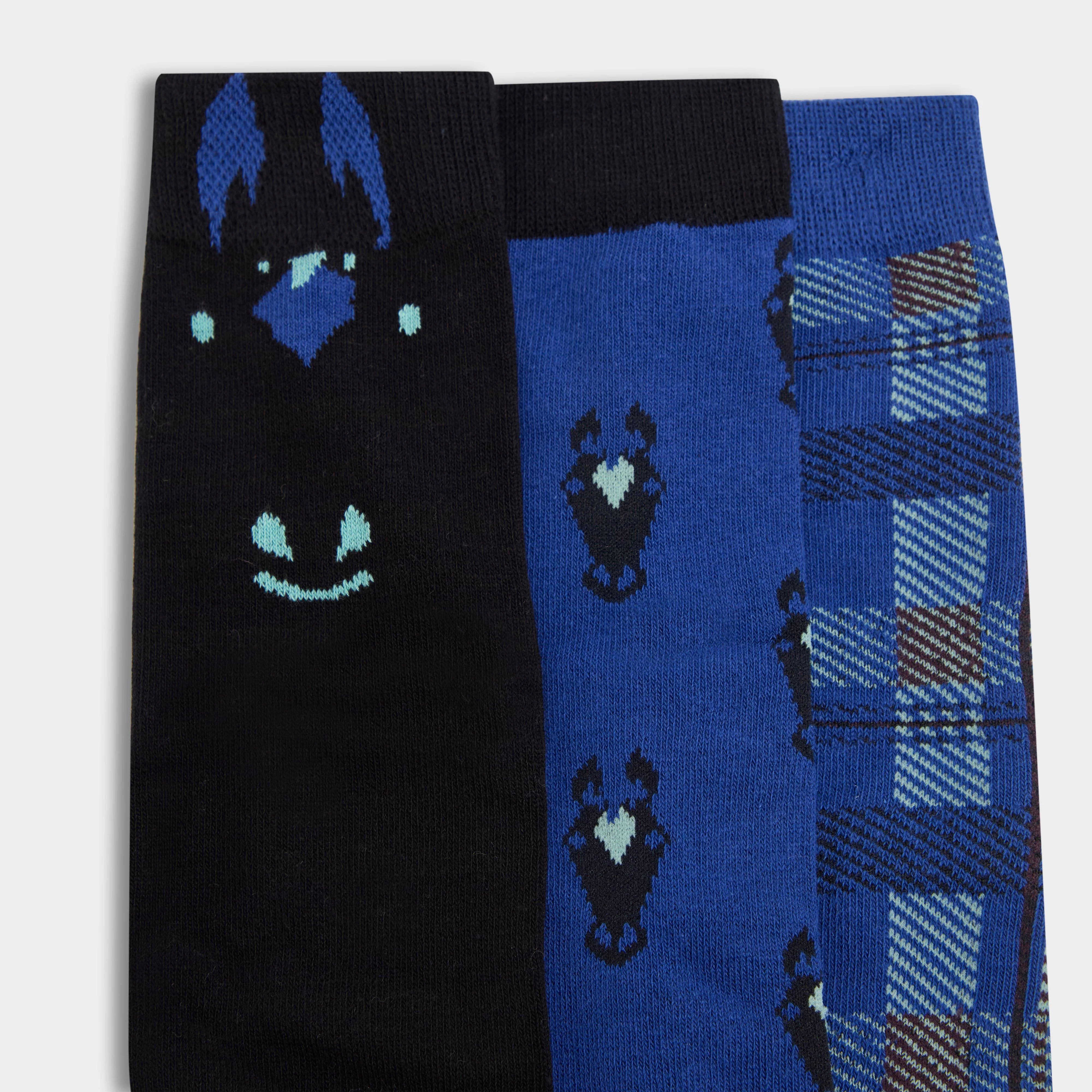 Kids' 3 Pack Socks Cornflower - Image 5