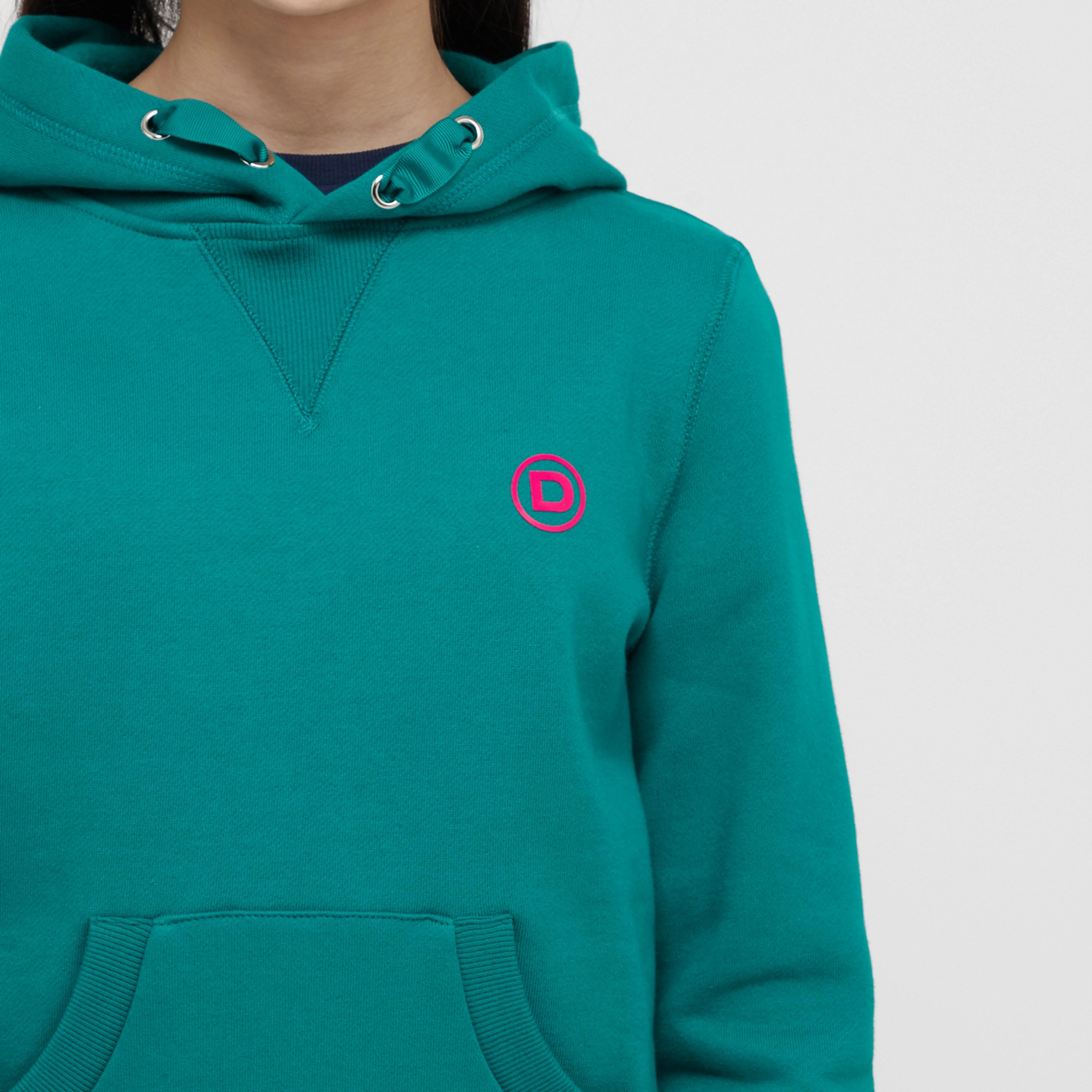 Kids Camile Contrast Tie Hoodie Deep Lake - Image 4