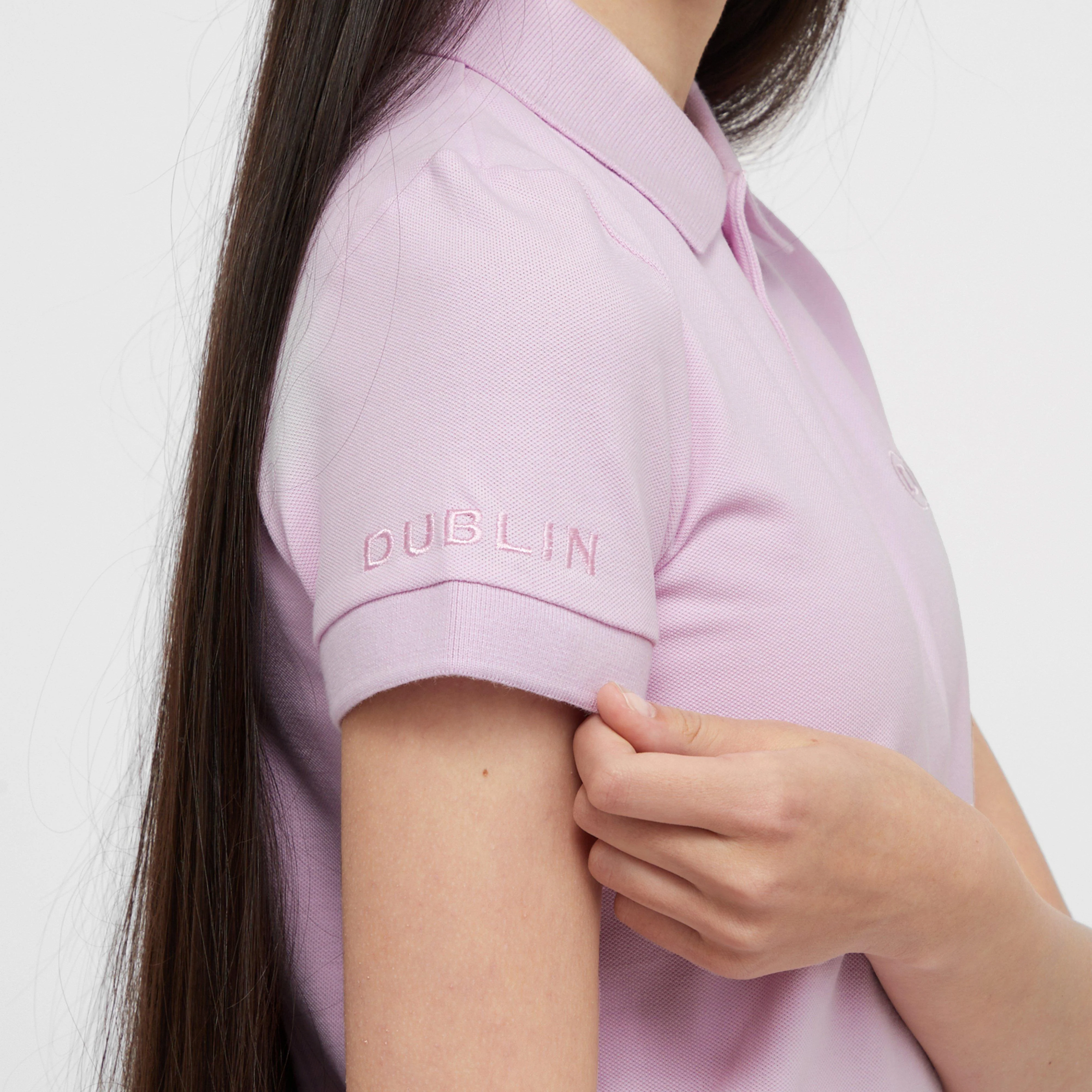 Kids Darcy Short Sleeved Polo Purple Blush - Image 5