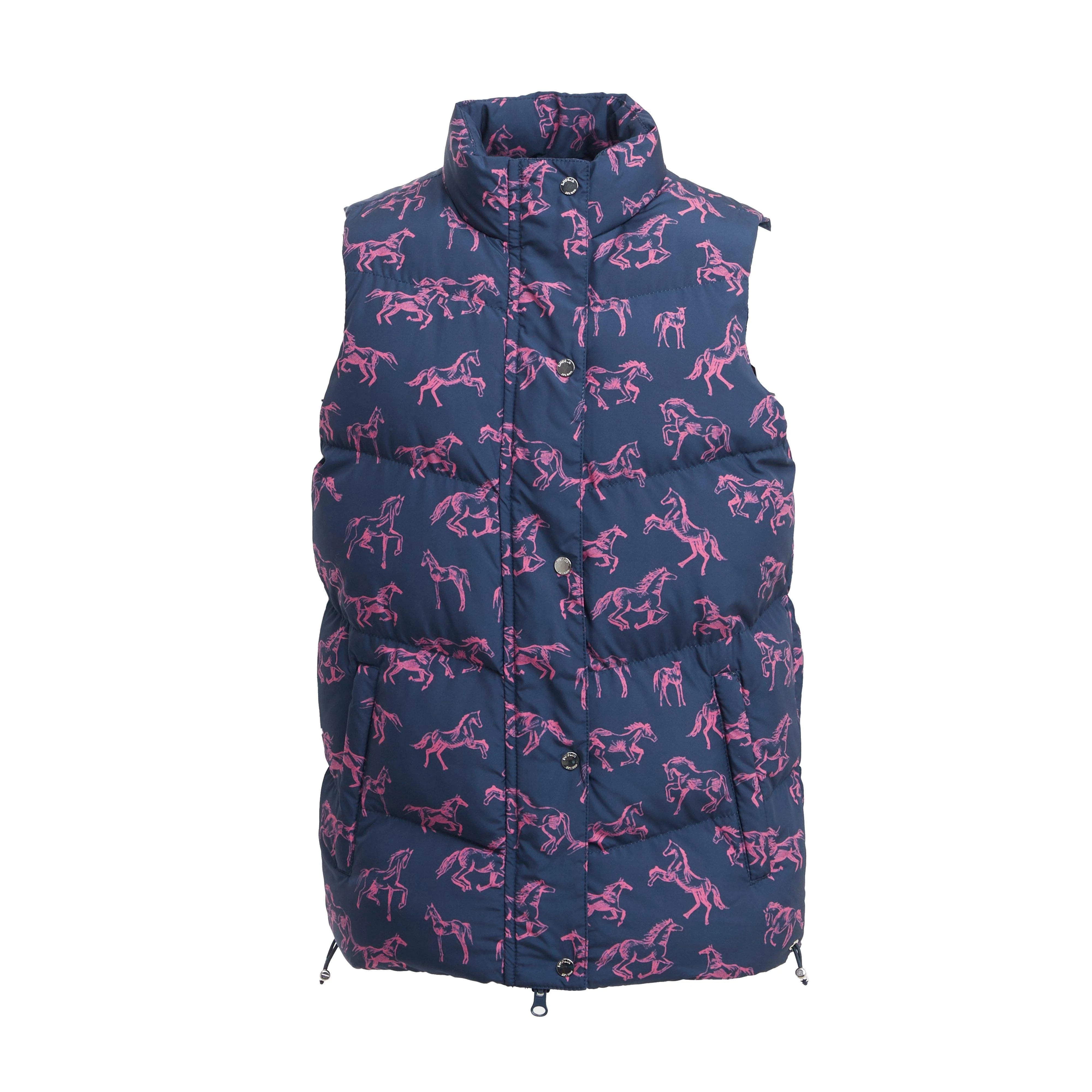 Kids Patrice Everyday Puffer Vest Navy/Frolicking Horse - Image 8