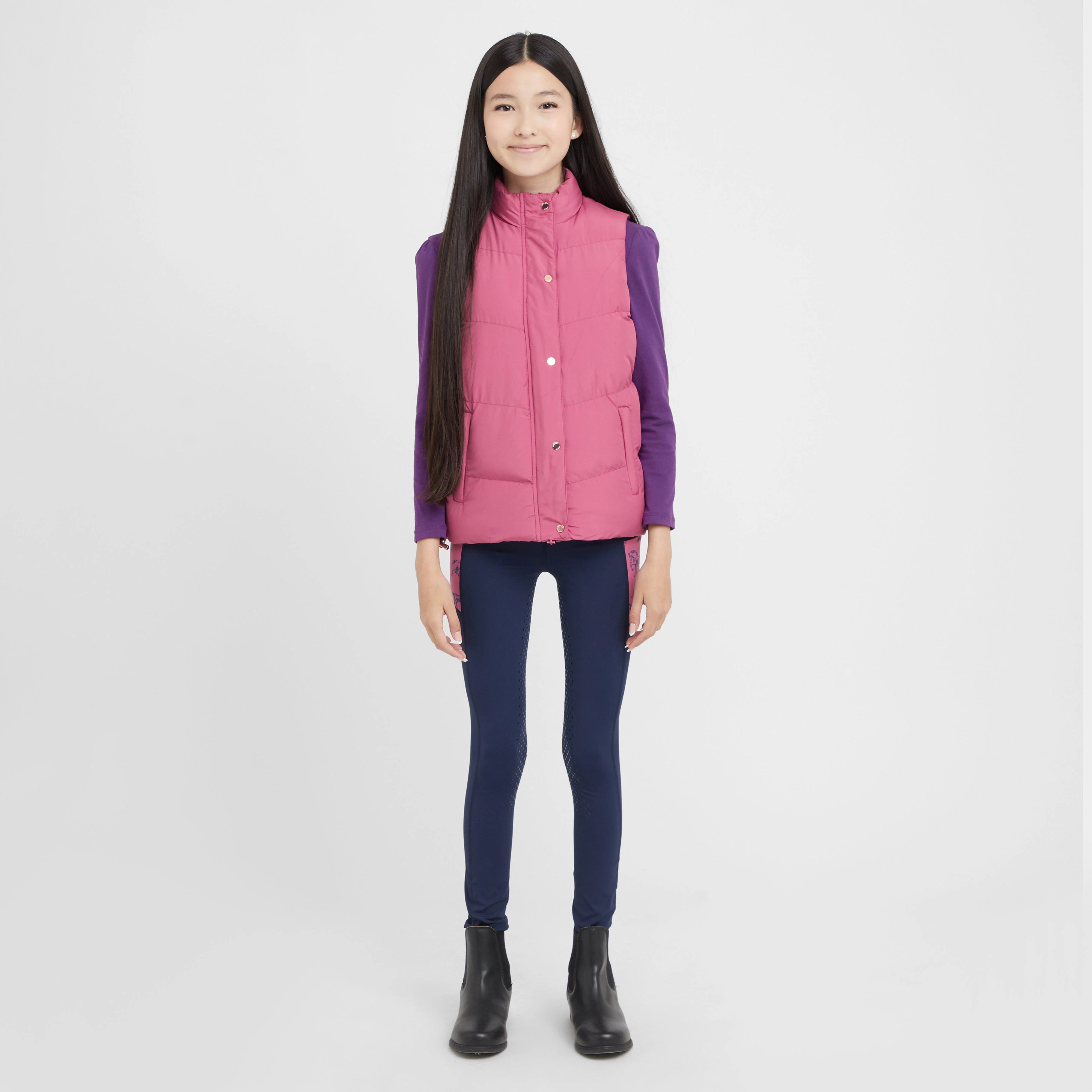 Kids Patrice Everyday Puffer Vest Red Violet - Image 3
