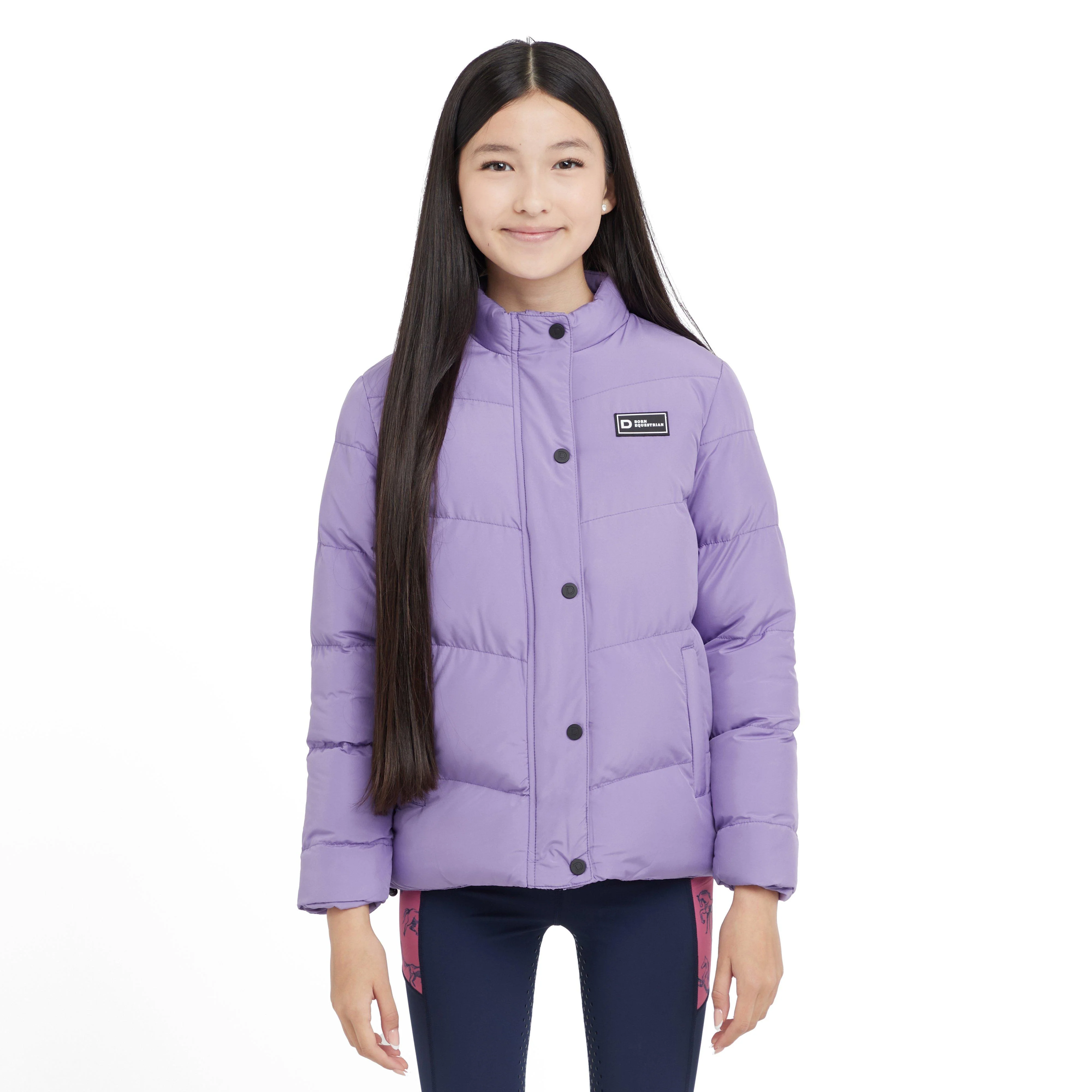 Kids Polly Everyday Puffer Jacket Paisley Purple - Image 8