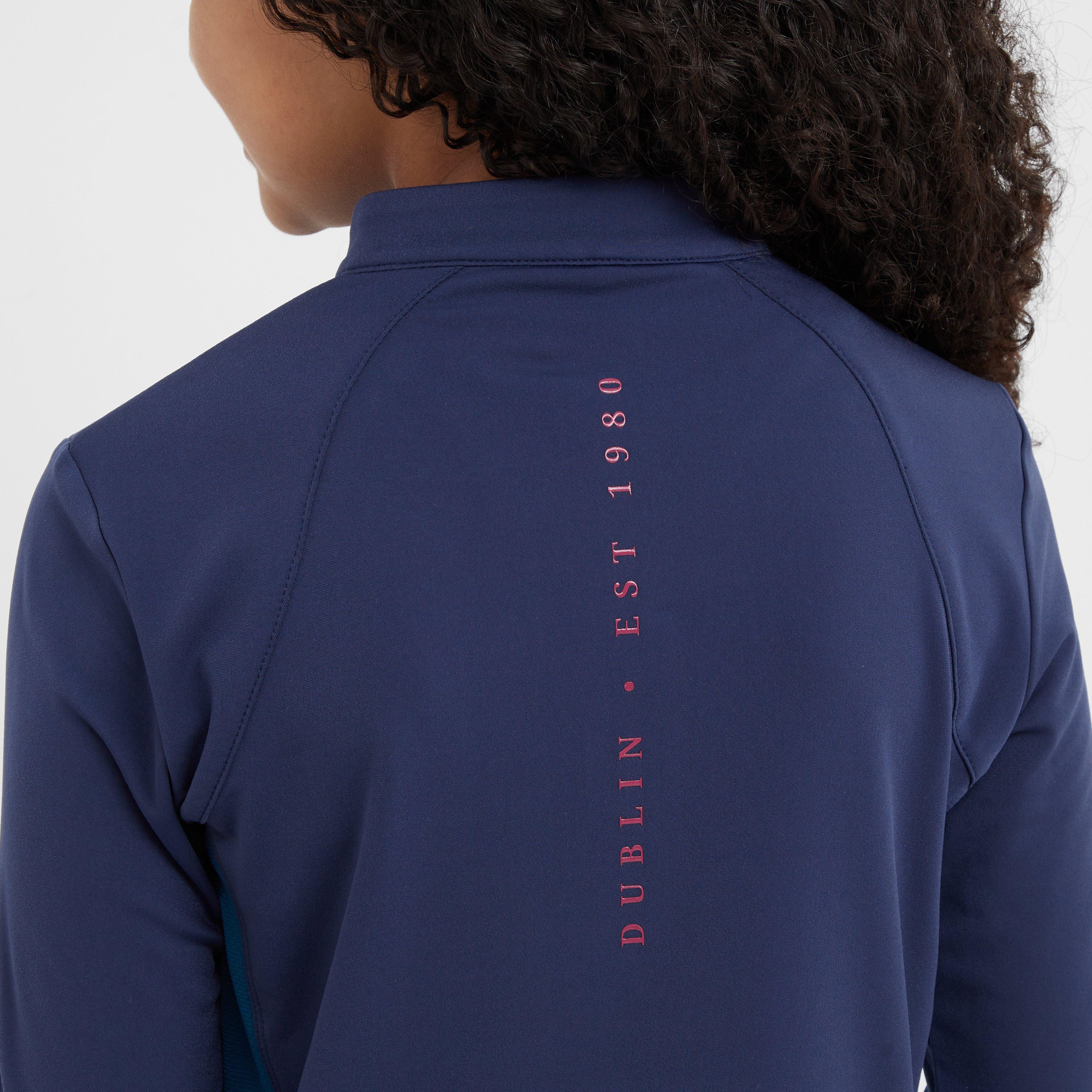 Kids Sadie Panel Detail Long Sleeve Riding Top Naval Academy/Legion Blue - Image 5