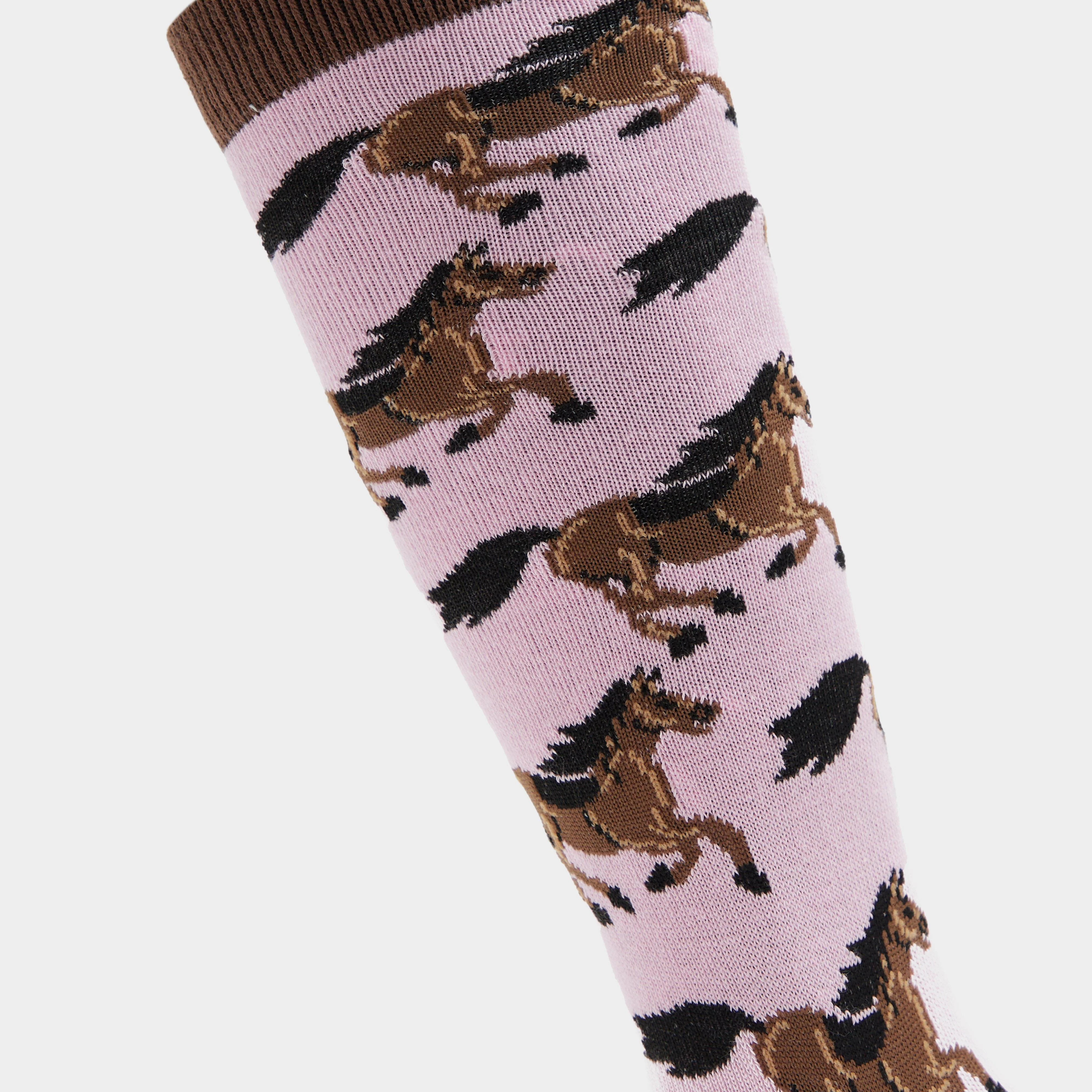 Kids Single Pack Socks Sweet Lilac Horses - Image 5
