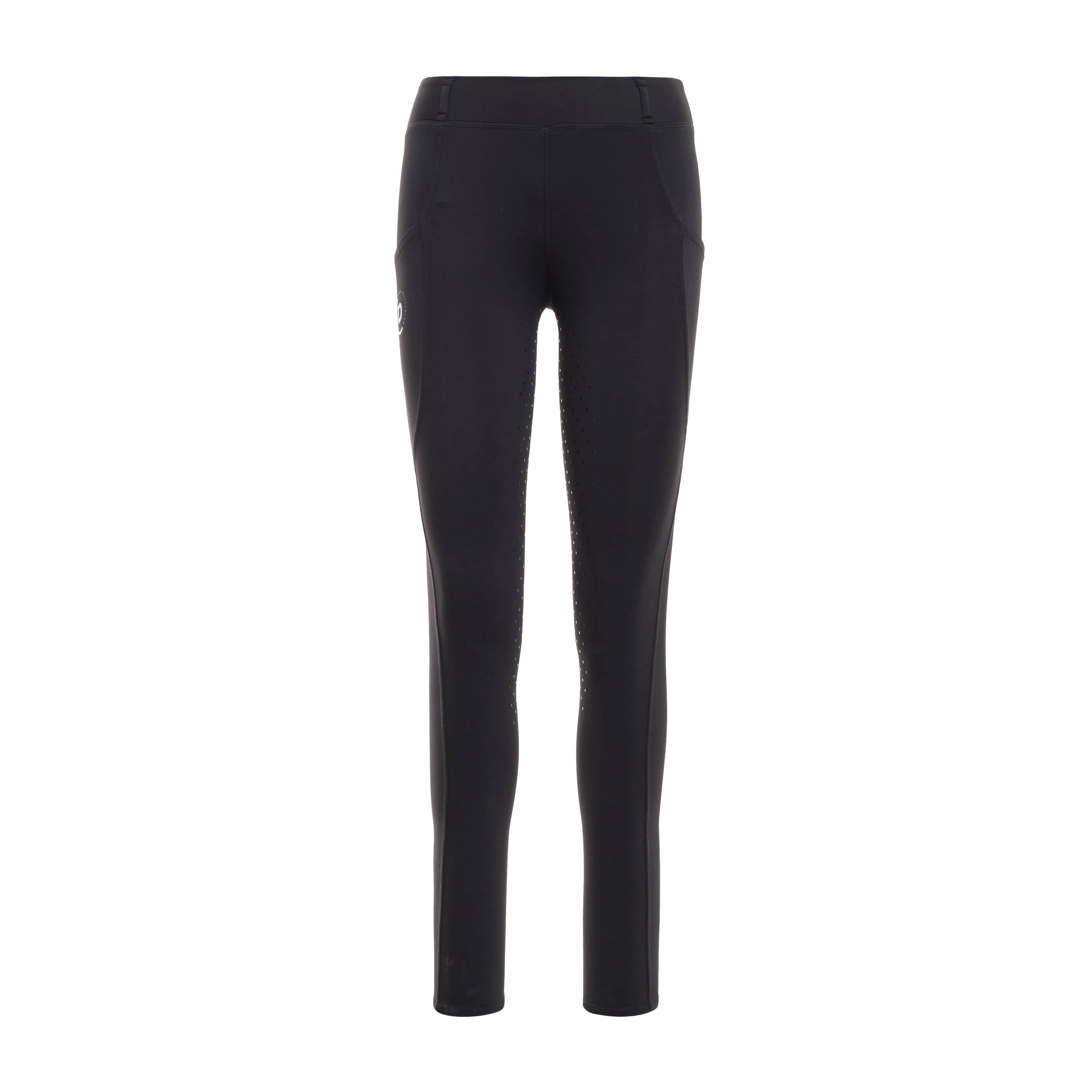 Kids Thermal Riding Tights Black - Image 6