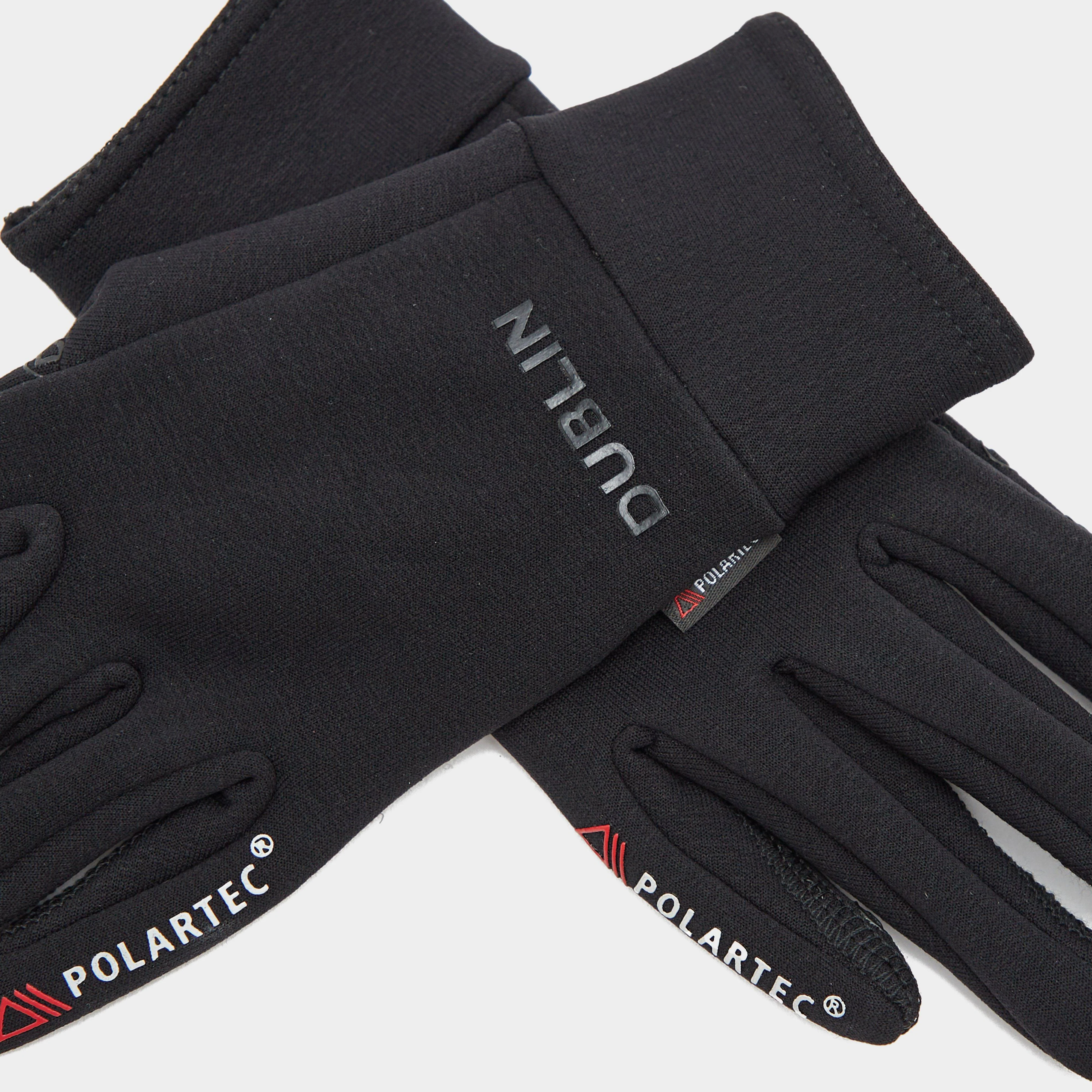 Polartec Fleece Riding Gloves Black - Image 3
