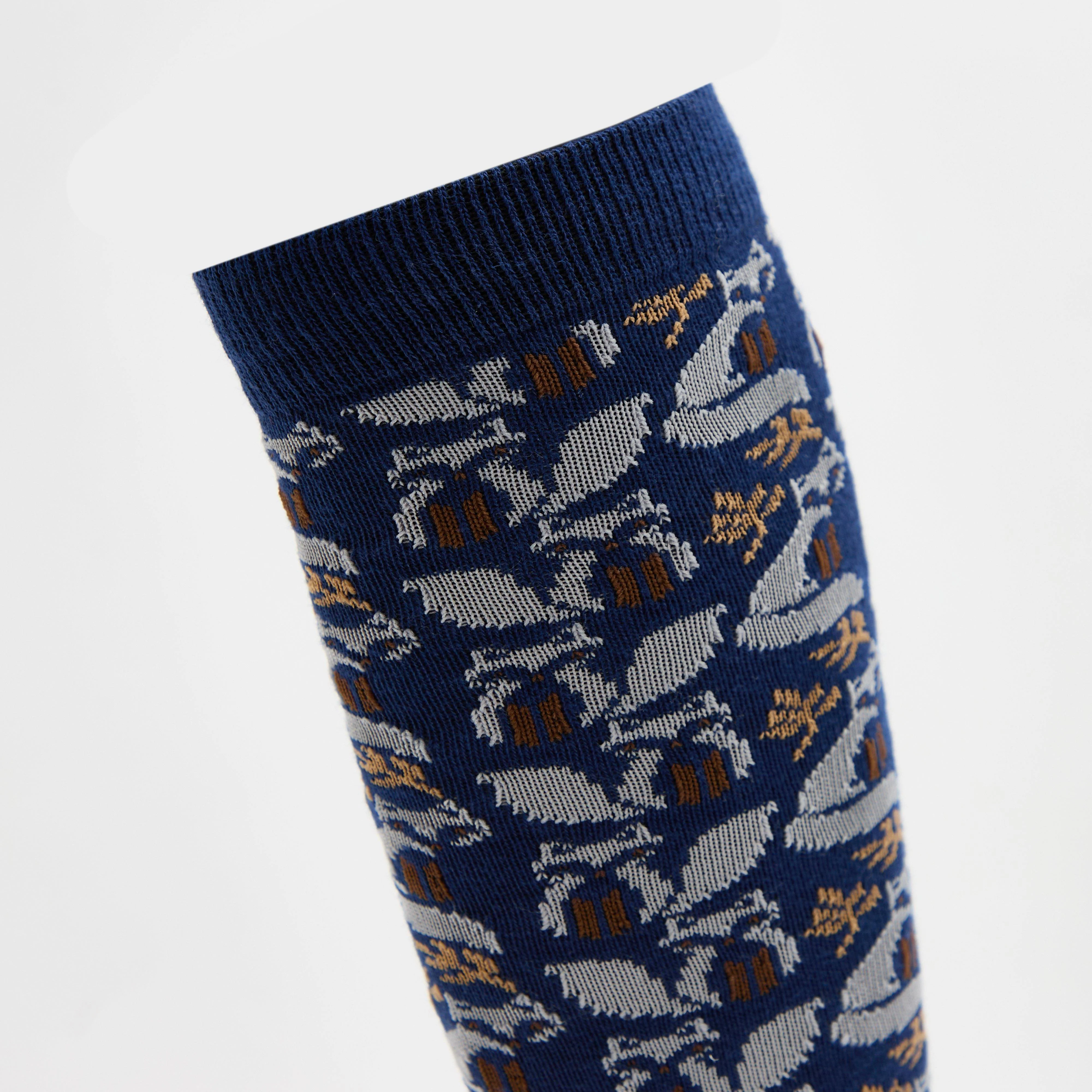 Single Pack Socks Navy Foxes - Image 5