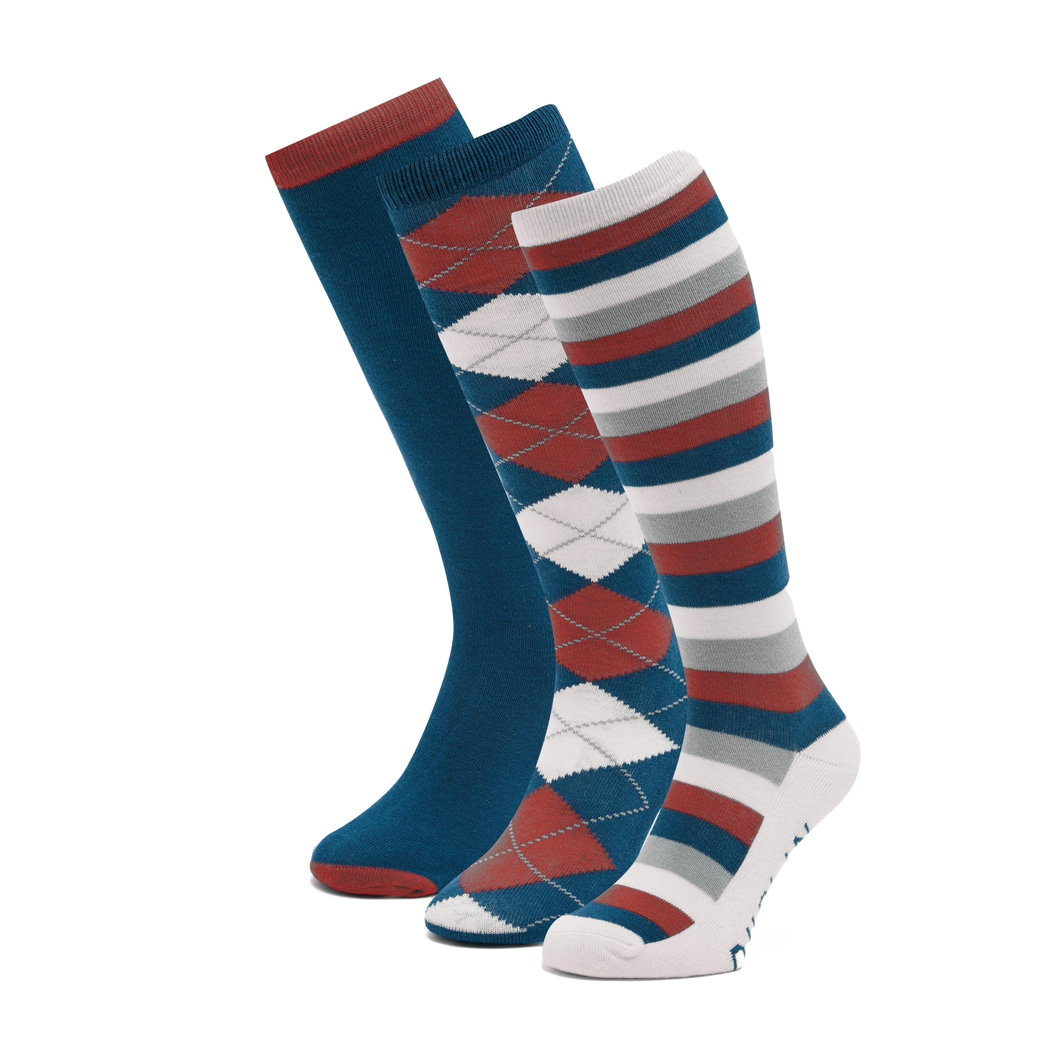 Socks Pack of 3 Navy/Red/White - Image 5