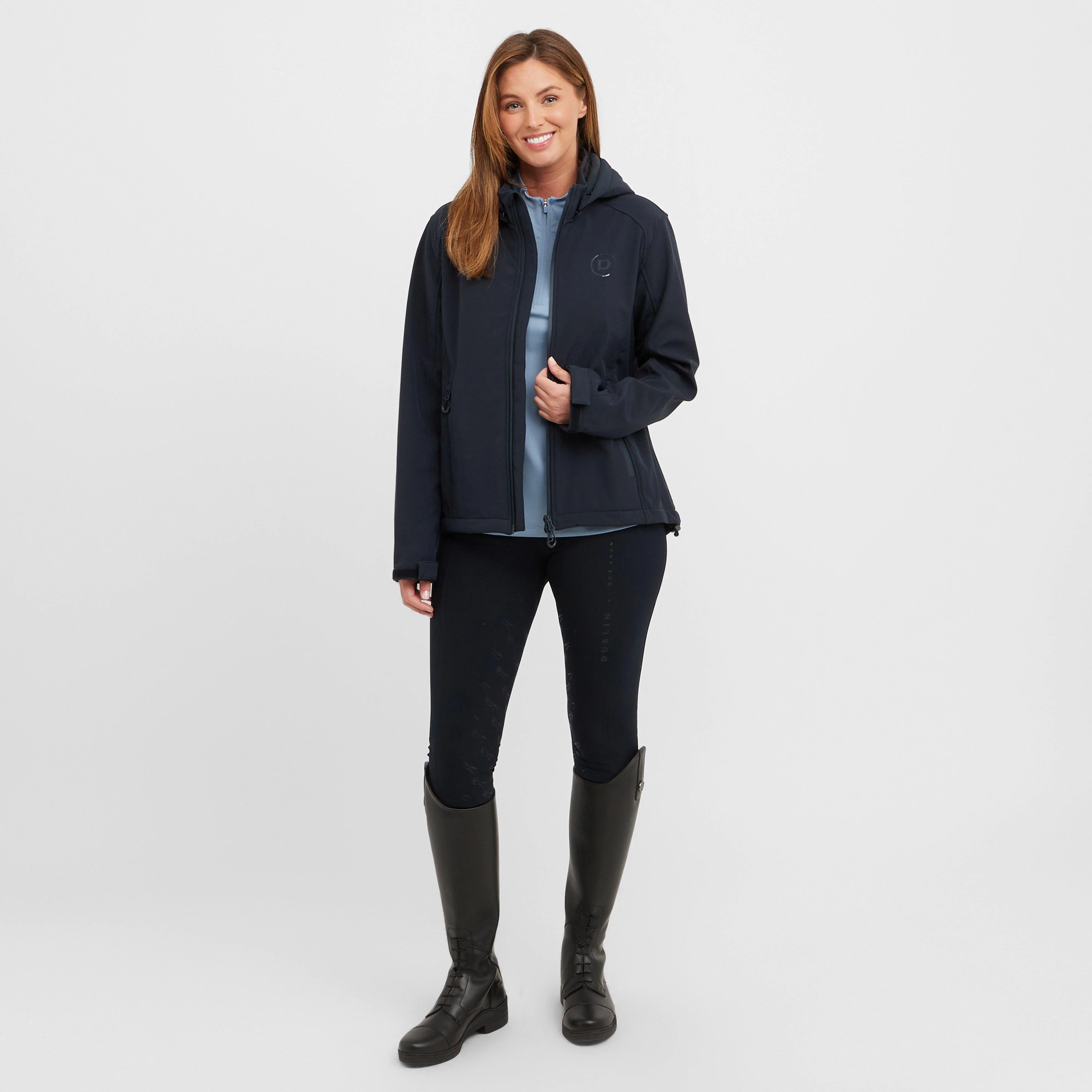 Womens Bonded Jacket Navy - Image 3