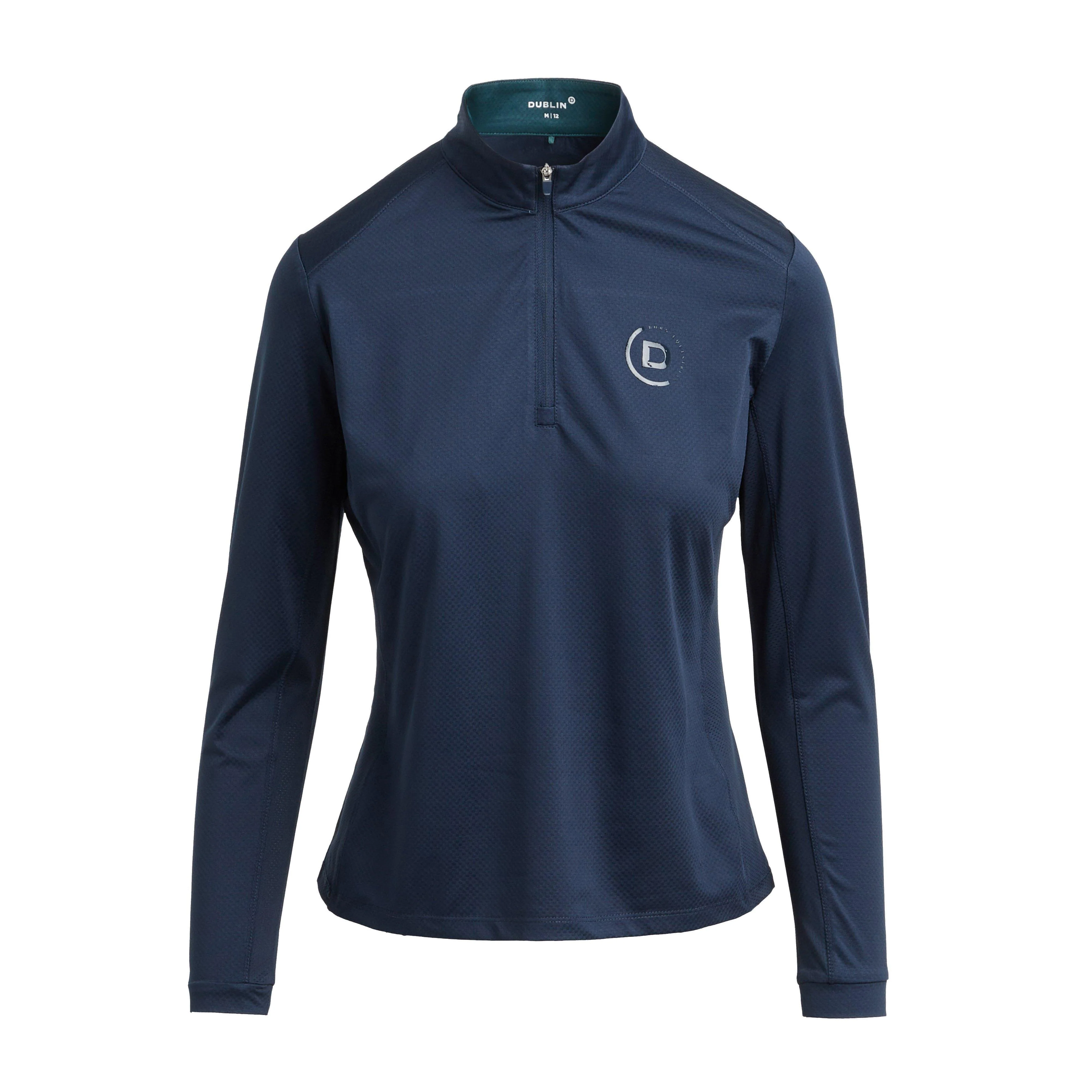 Womens Breathable Long Sleeve Top Navy - Image 6