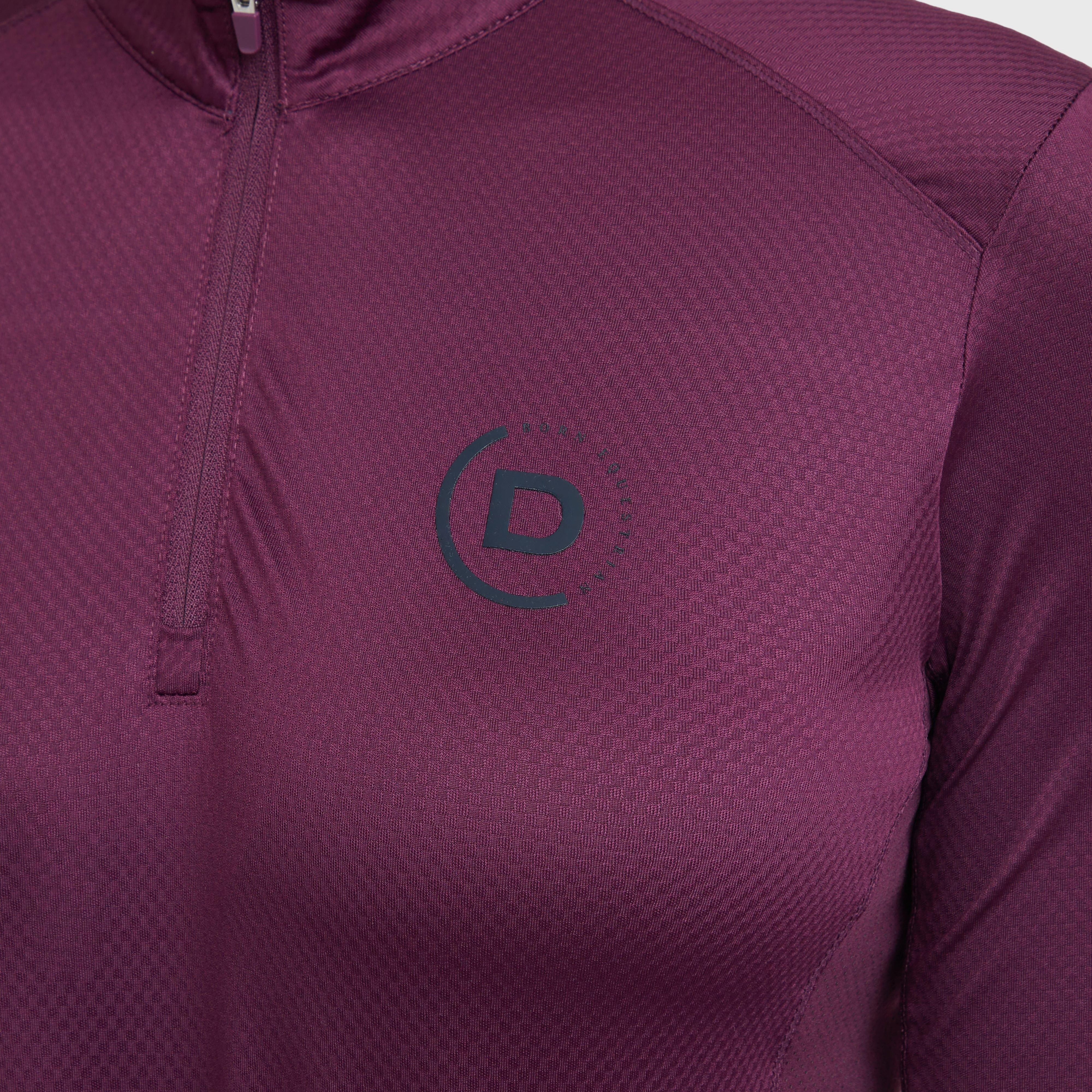 Womens Breathable Long Sleeve Top Purple Violet - Image 5