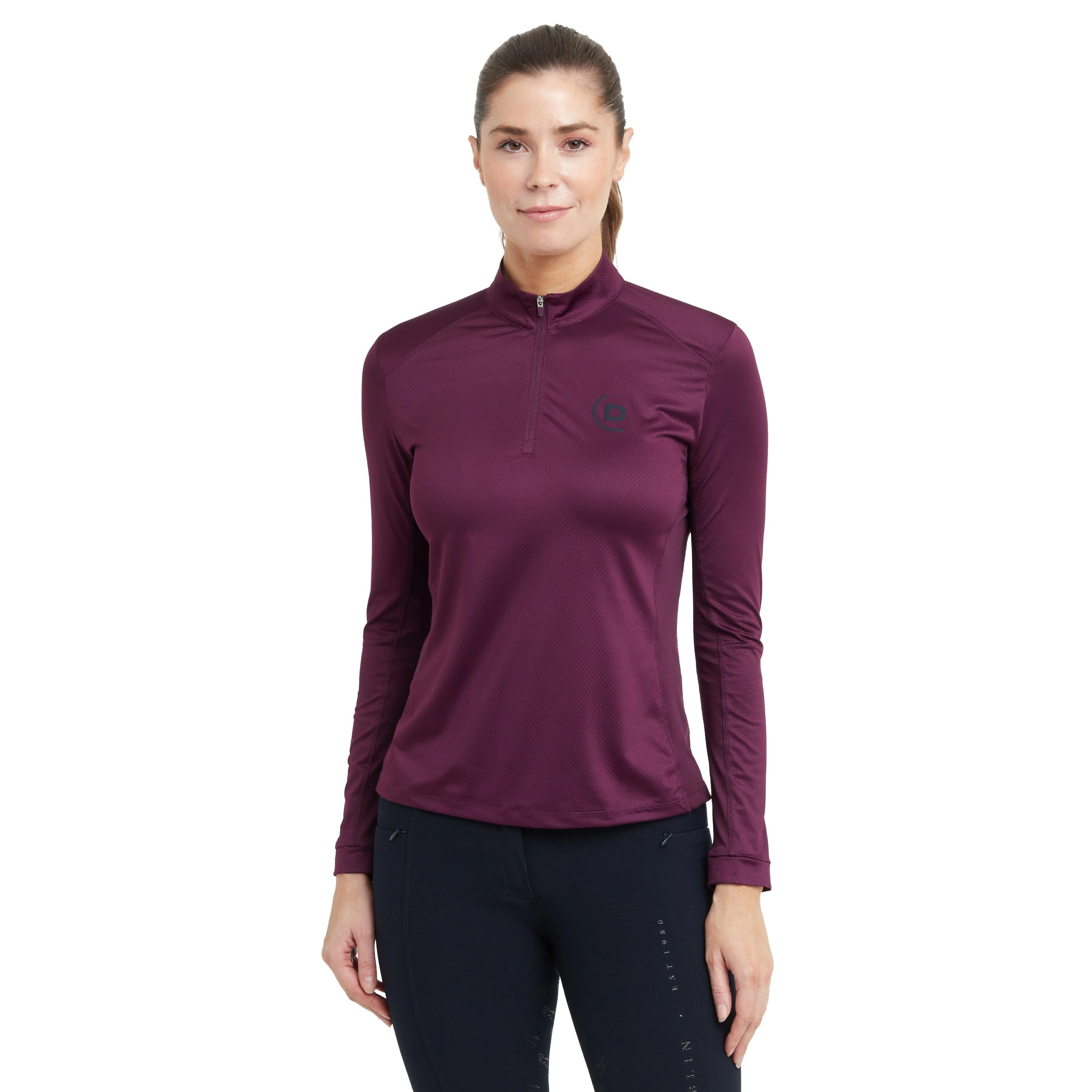 Womens Breathable Long Sleeve Top Purple Violet - Image 7