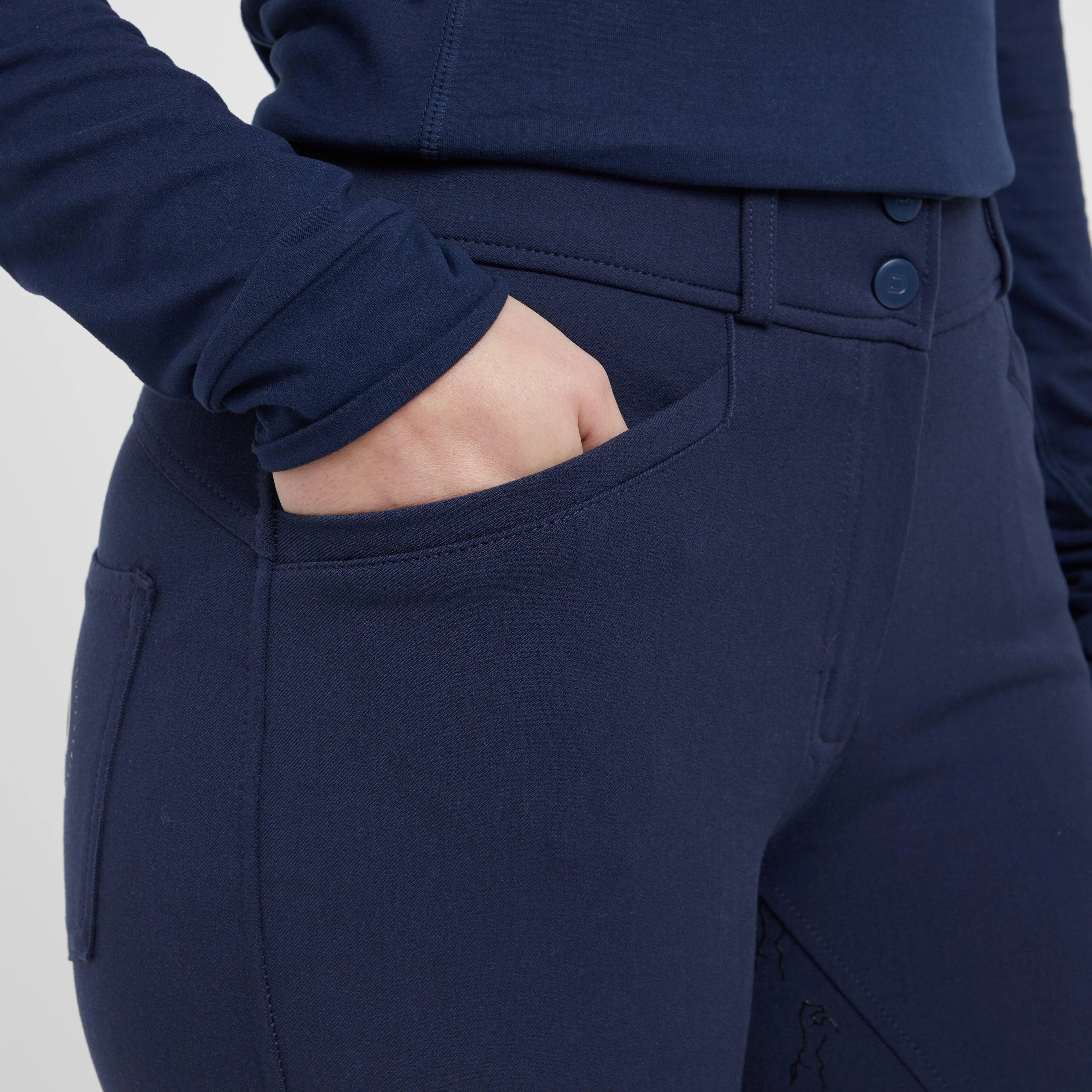 Womens Cammy Comfort Twill Breeches Navy Academy - Image 5
