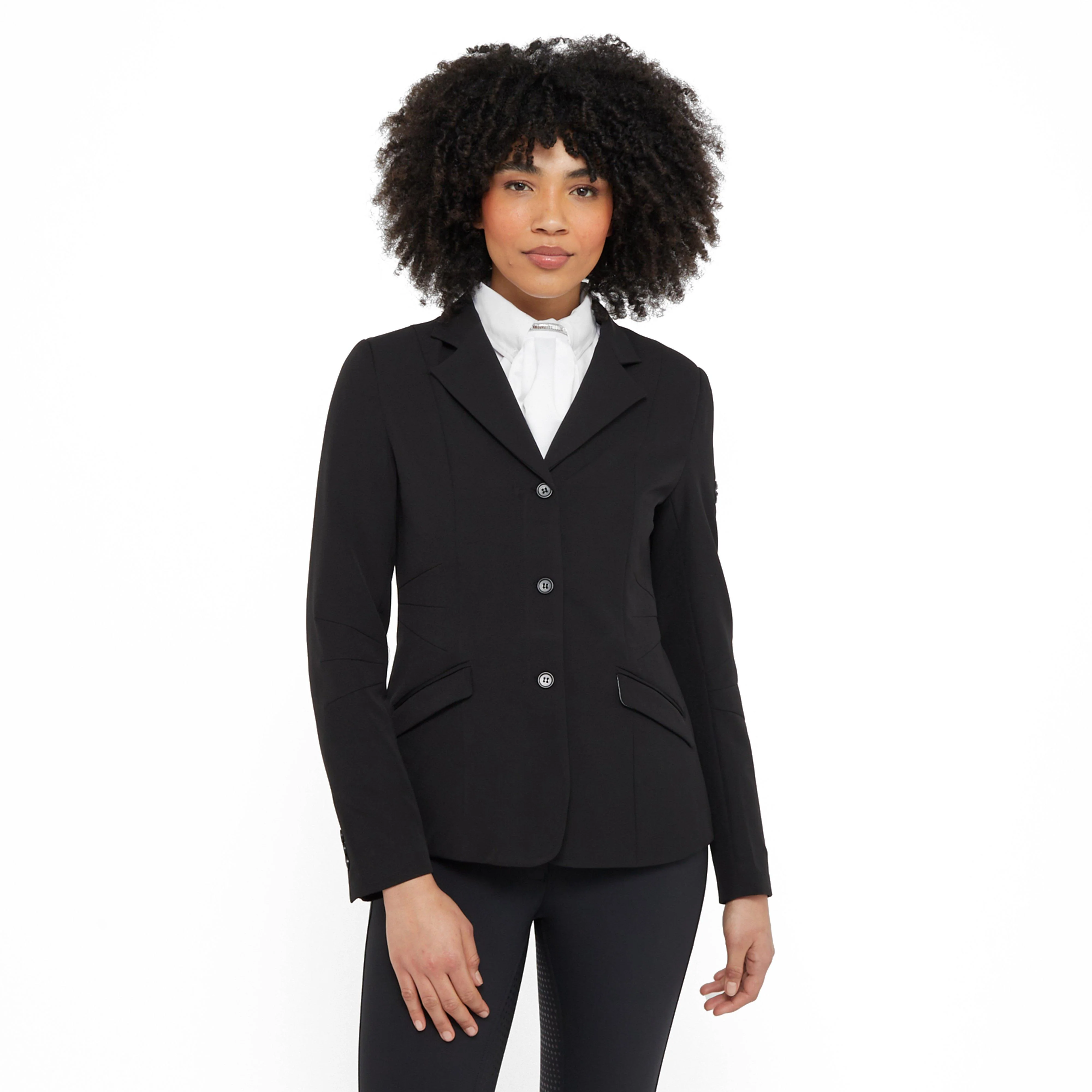 Womens Casey Tailored Show Jacket Black - Image 8