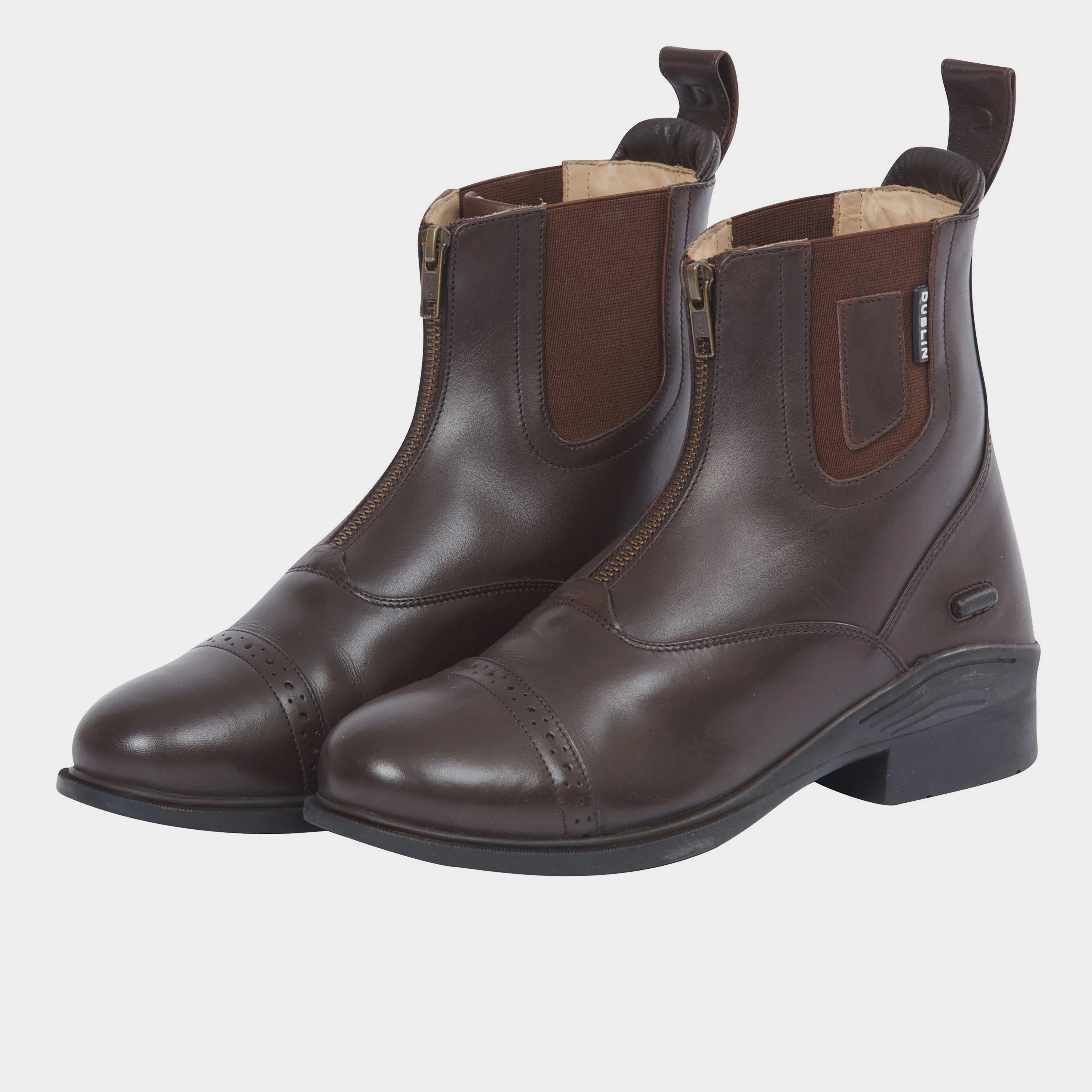 Womens Evolution Zip Paddock Boots Brown - Image 3