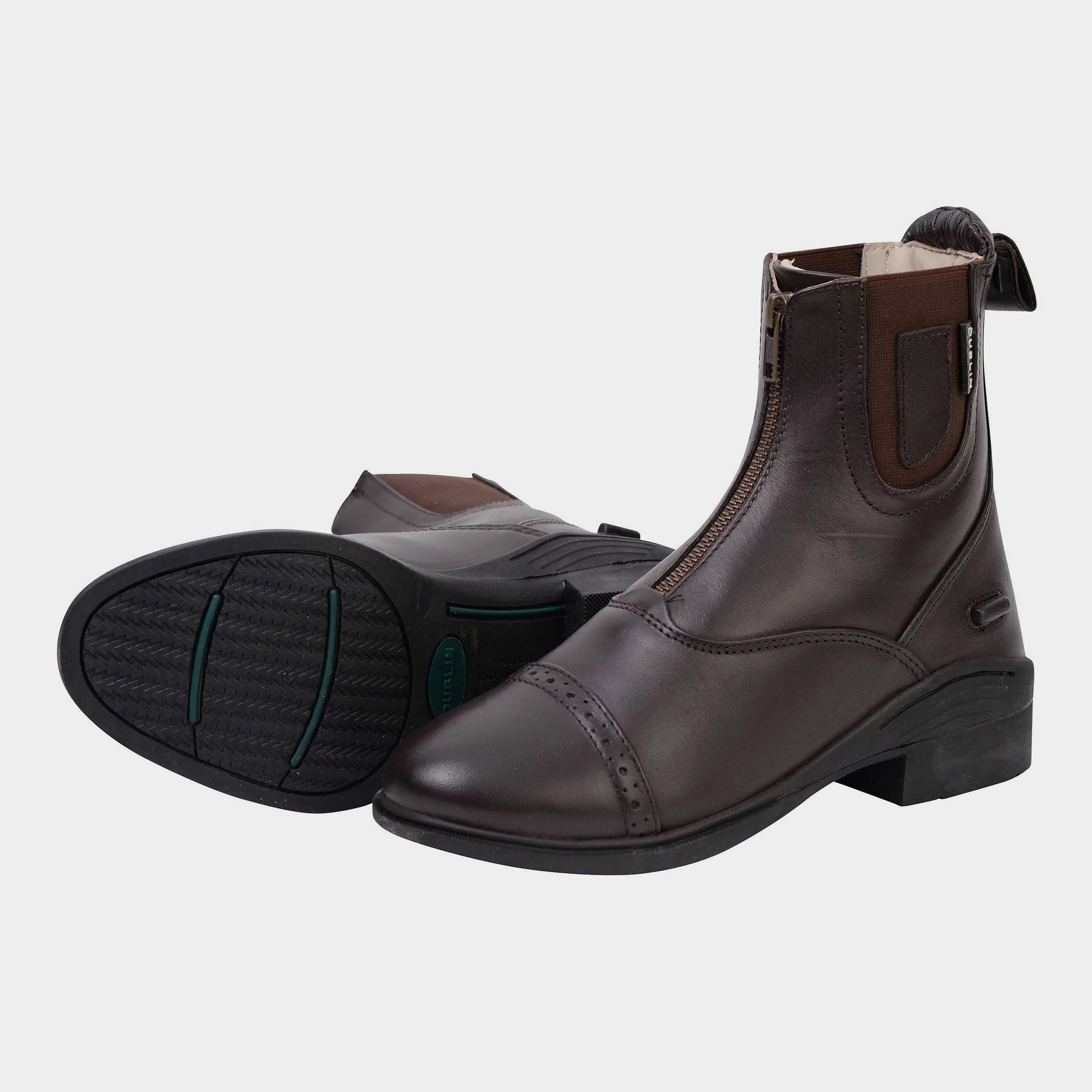 Womens Evolution Zip Paddock Boots Brown - Image 9