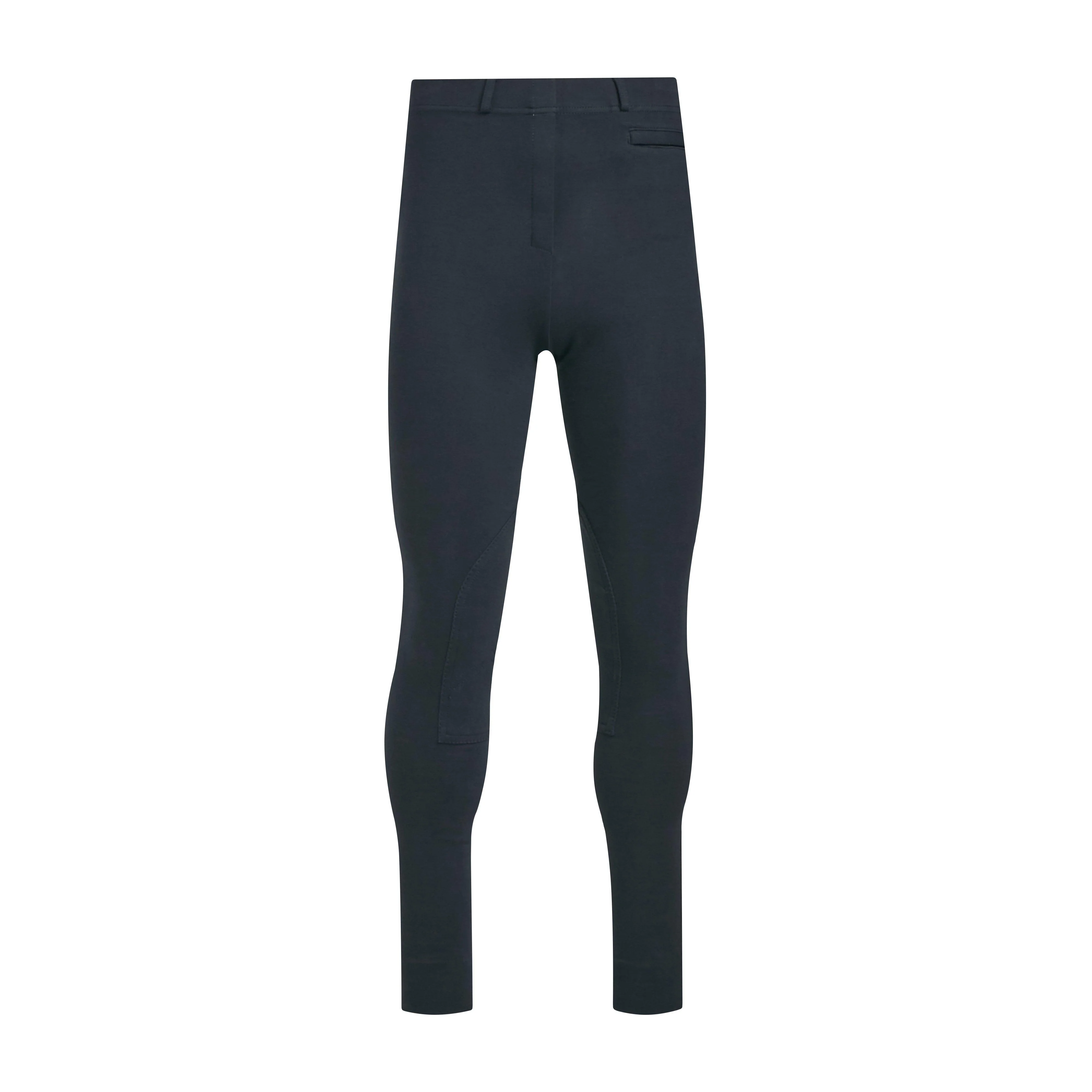 Womens Momentum Supa-Fit Knee Patch Pull On Jodhpurs Navy - Image 5