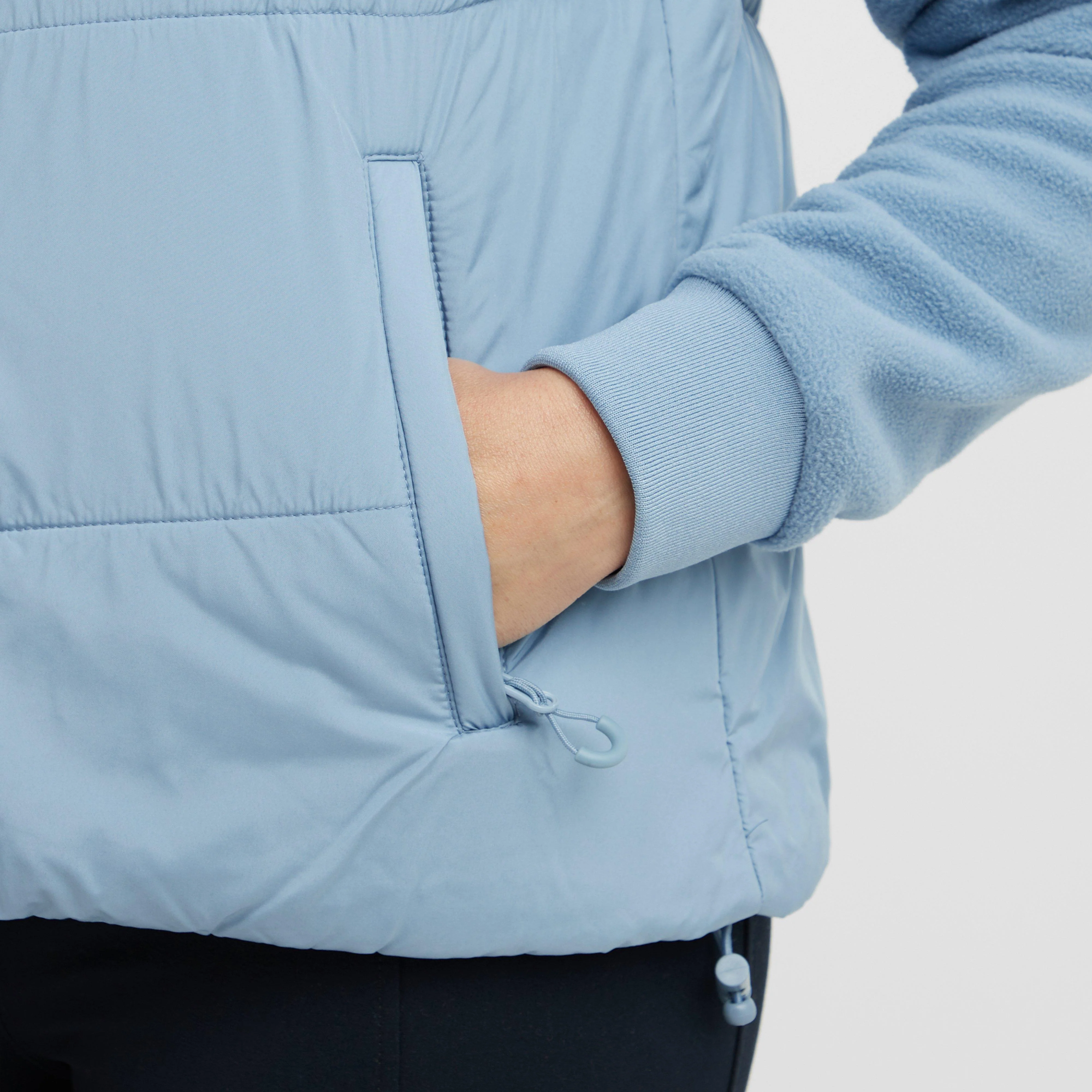 Womens Puffer Bodywarmer Blue Fog - Image 4