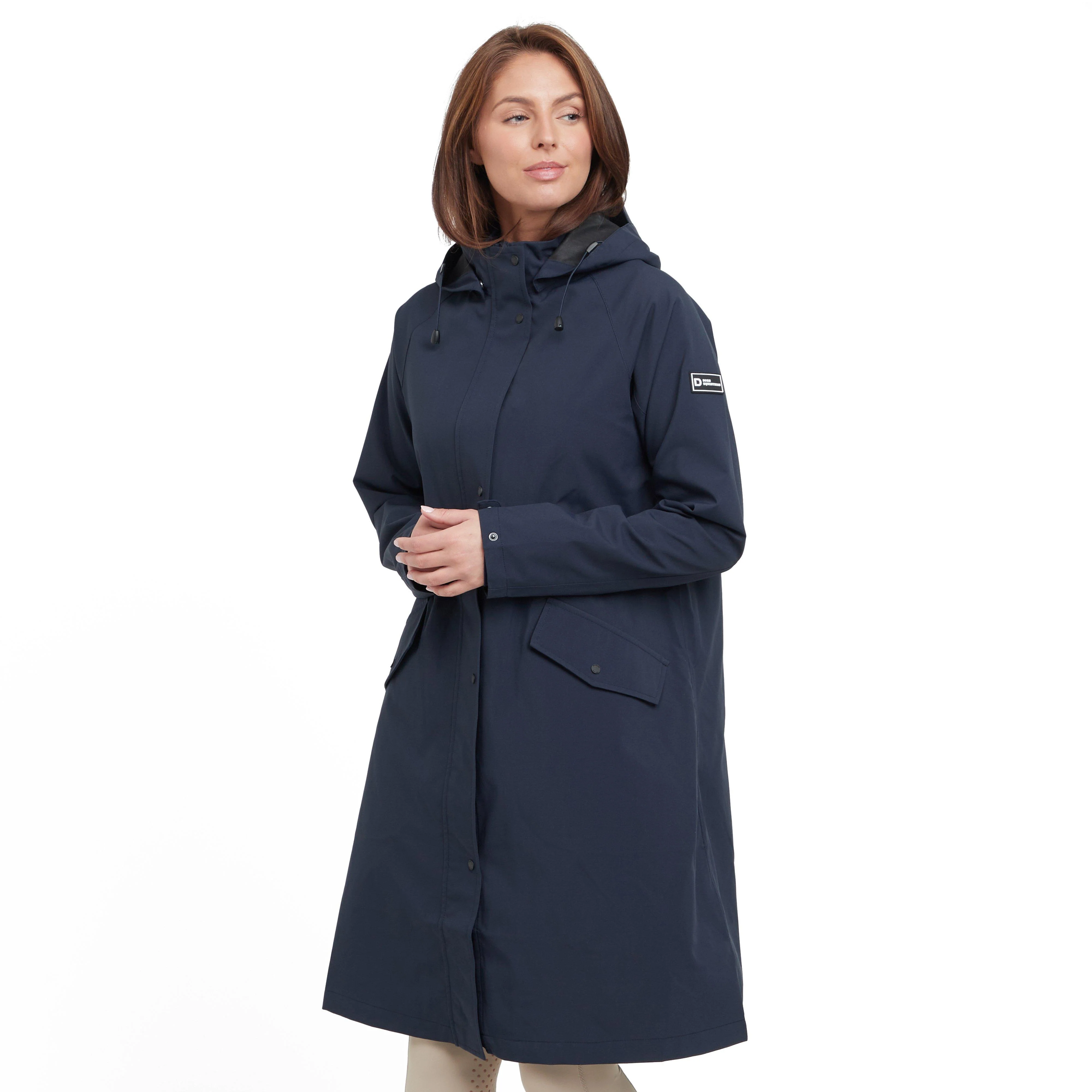 Womens Rowan Waterproof Riding Coat Sky Captain - Image 15