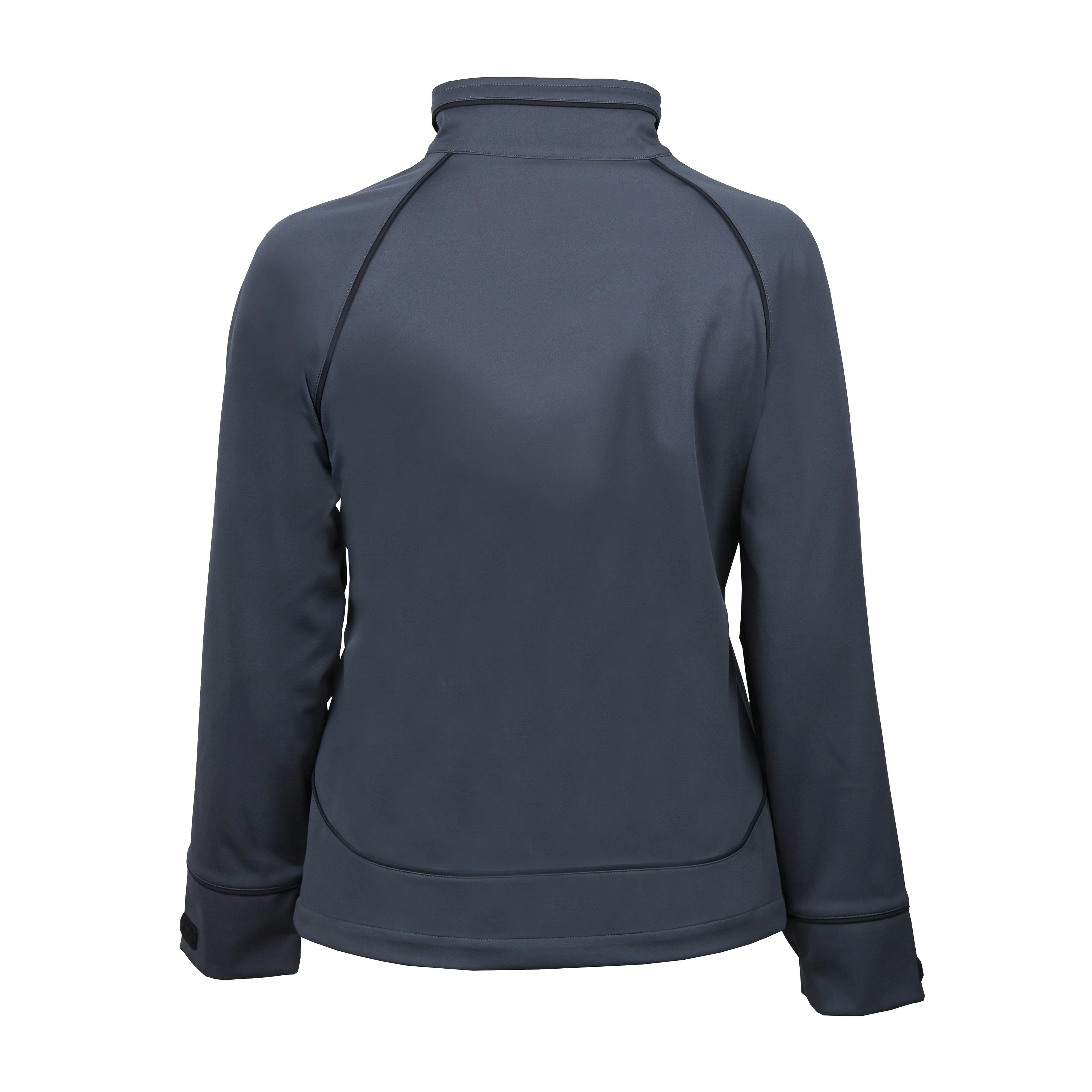 Womens Rylie Piping Trim Soft Zip Jacket Asphalt/Black - Image 2