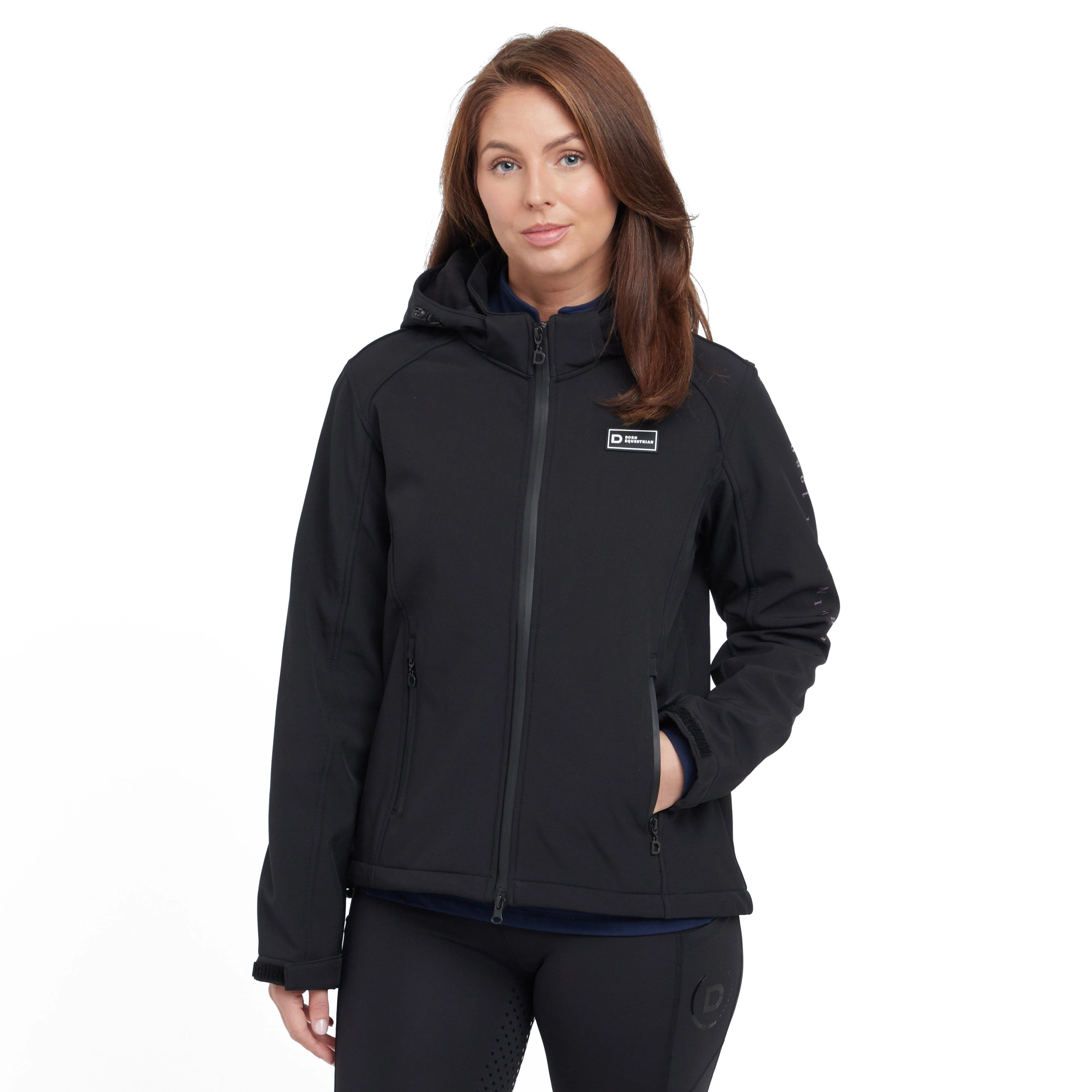 Womens Scarlett Soft Shell Bonded Jacket Black - Image 12