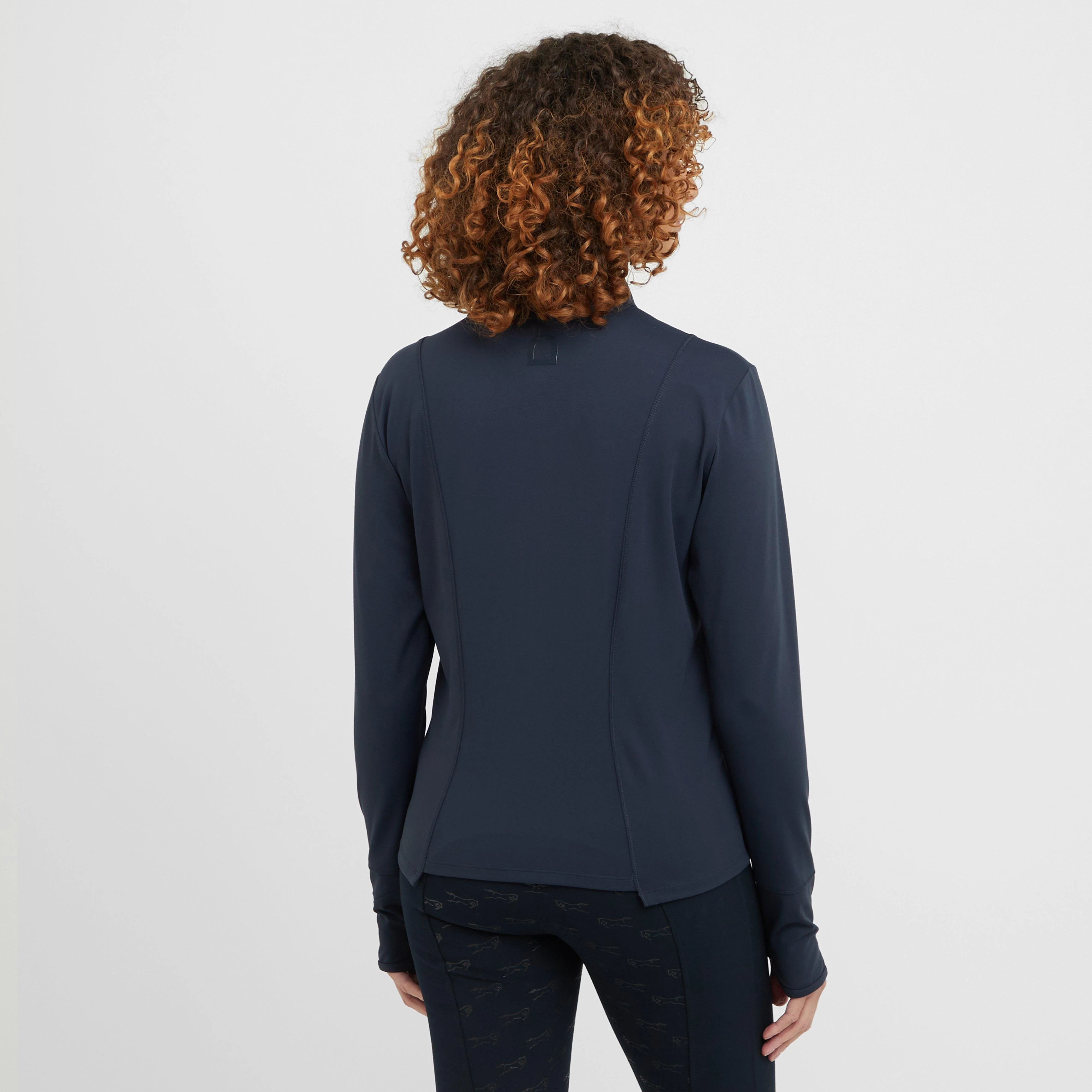 Womens Versatile Fitted Zip Through Jacket Navy - Image 2