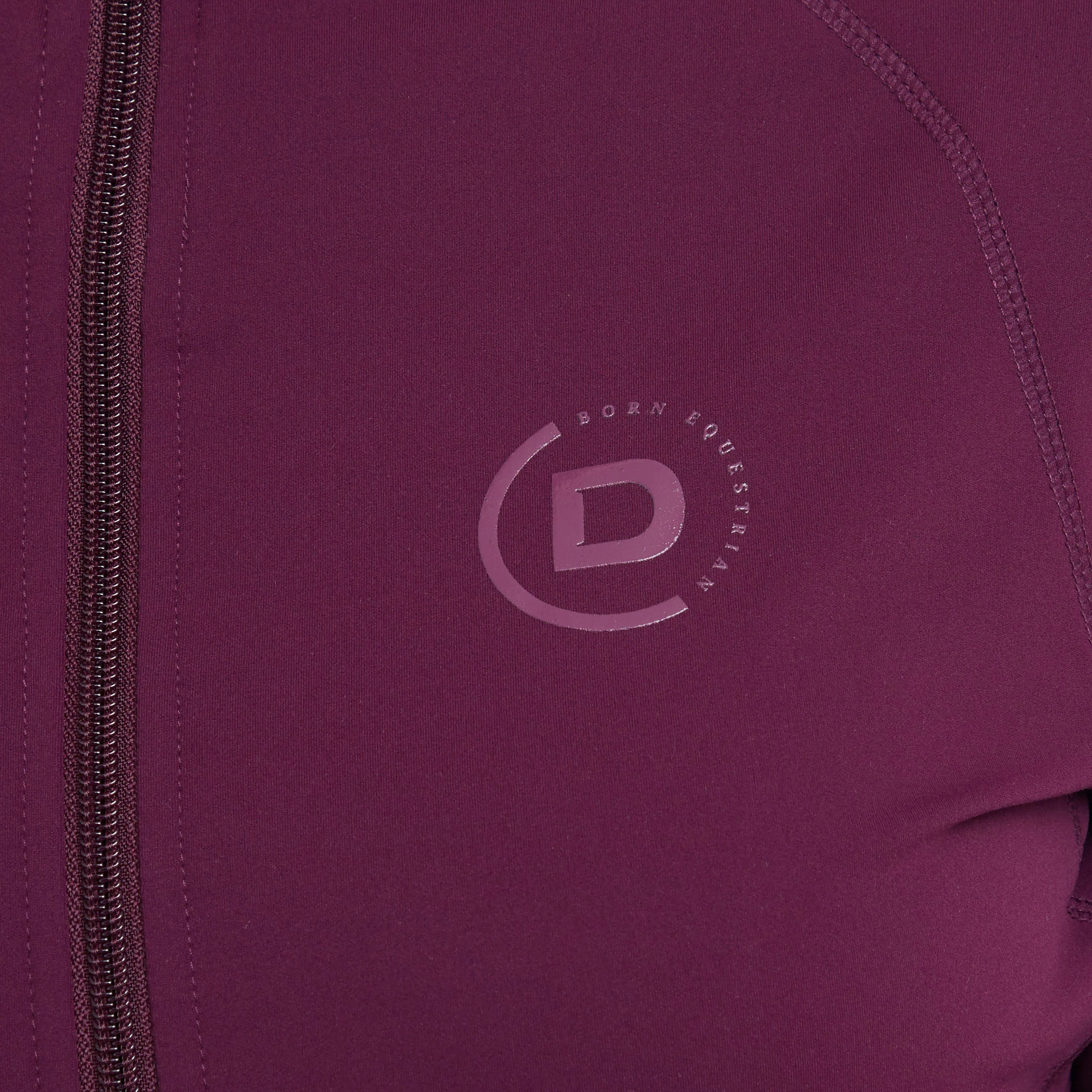 Womens Versatile Fitted Zip Through Jacket Purple Violet - Image 5
