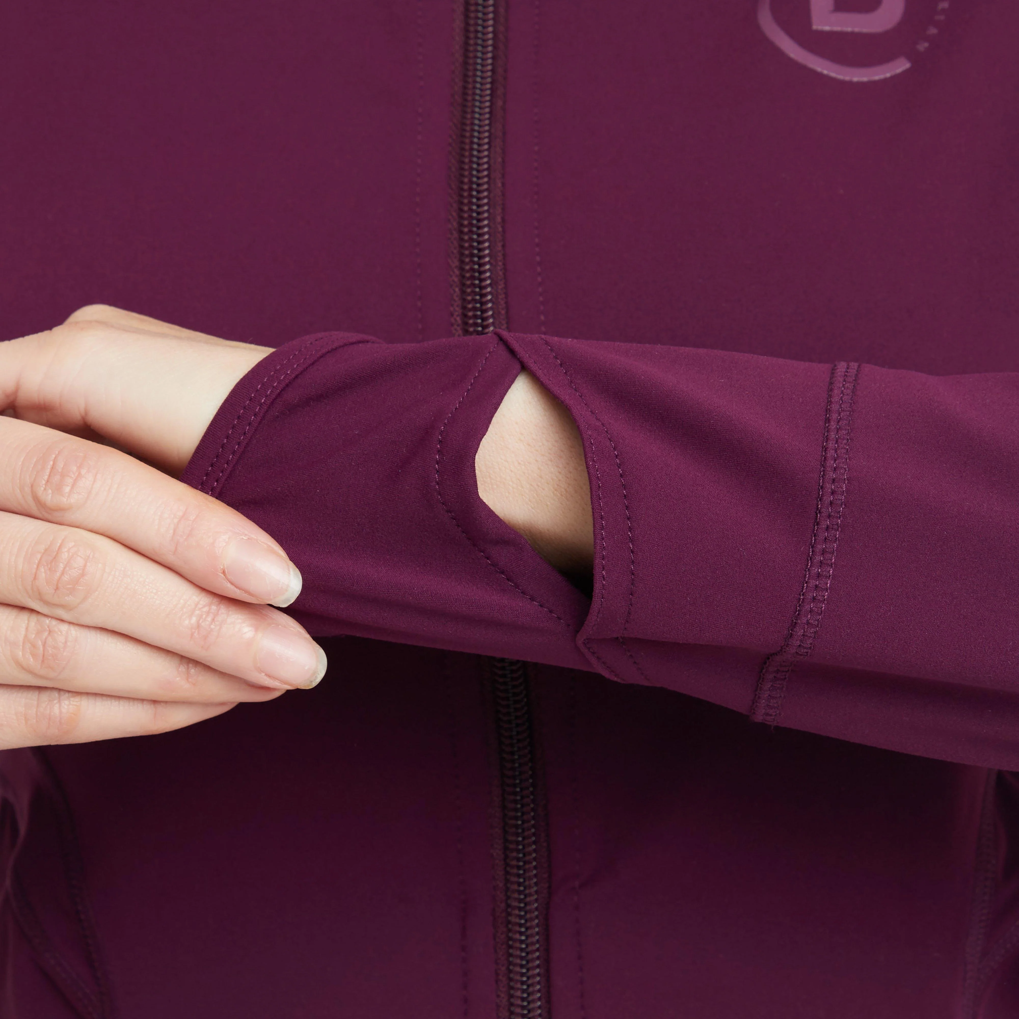 Womens Versatile Fitted Zip Through Jacket Purple Violet - Image 7