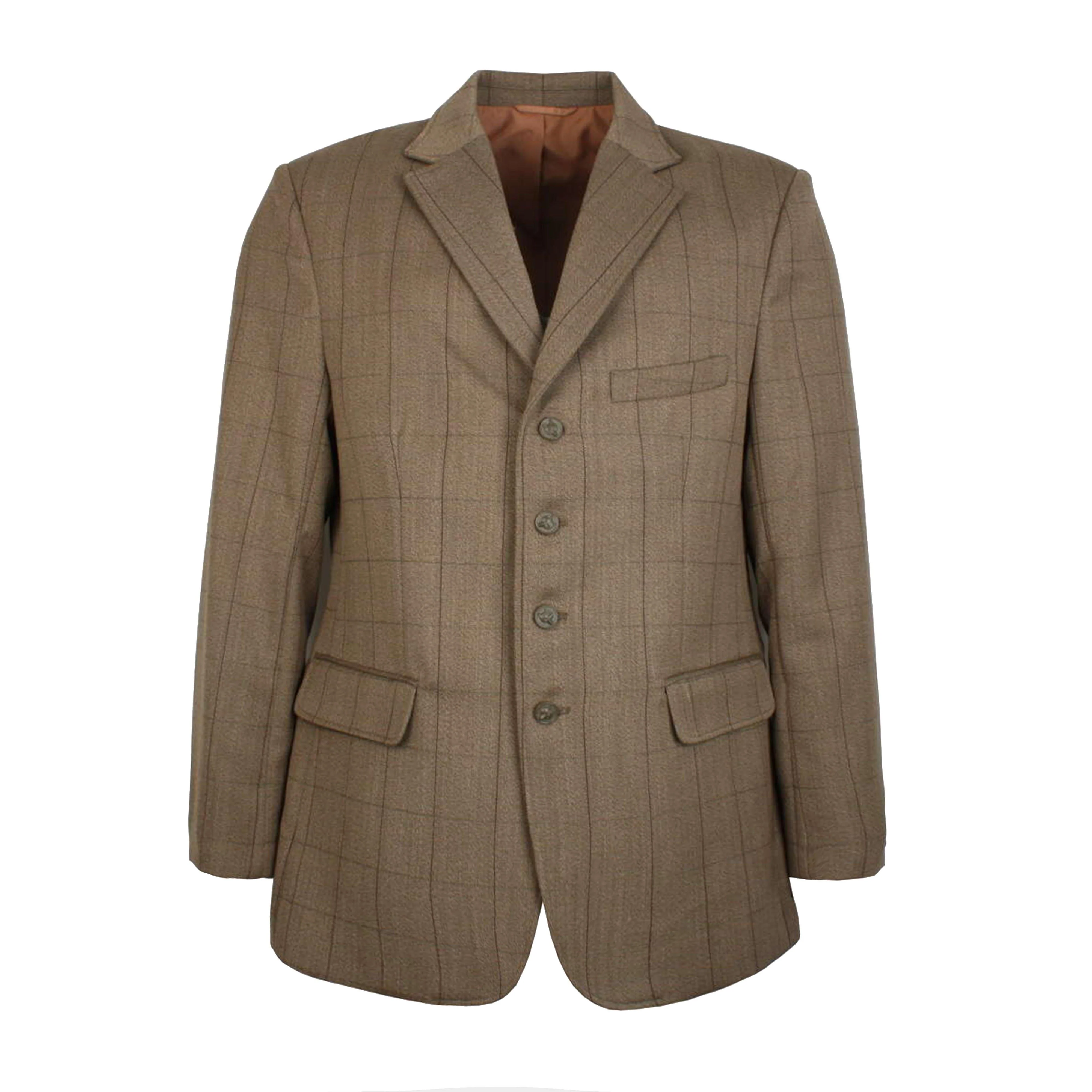 Mens Foxbury Tweed Riding Jacket Green - Image 3