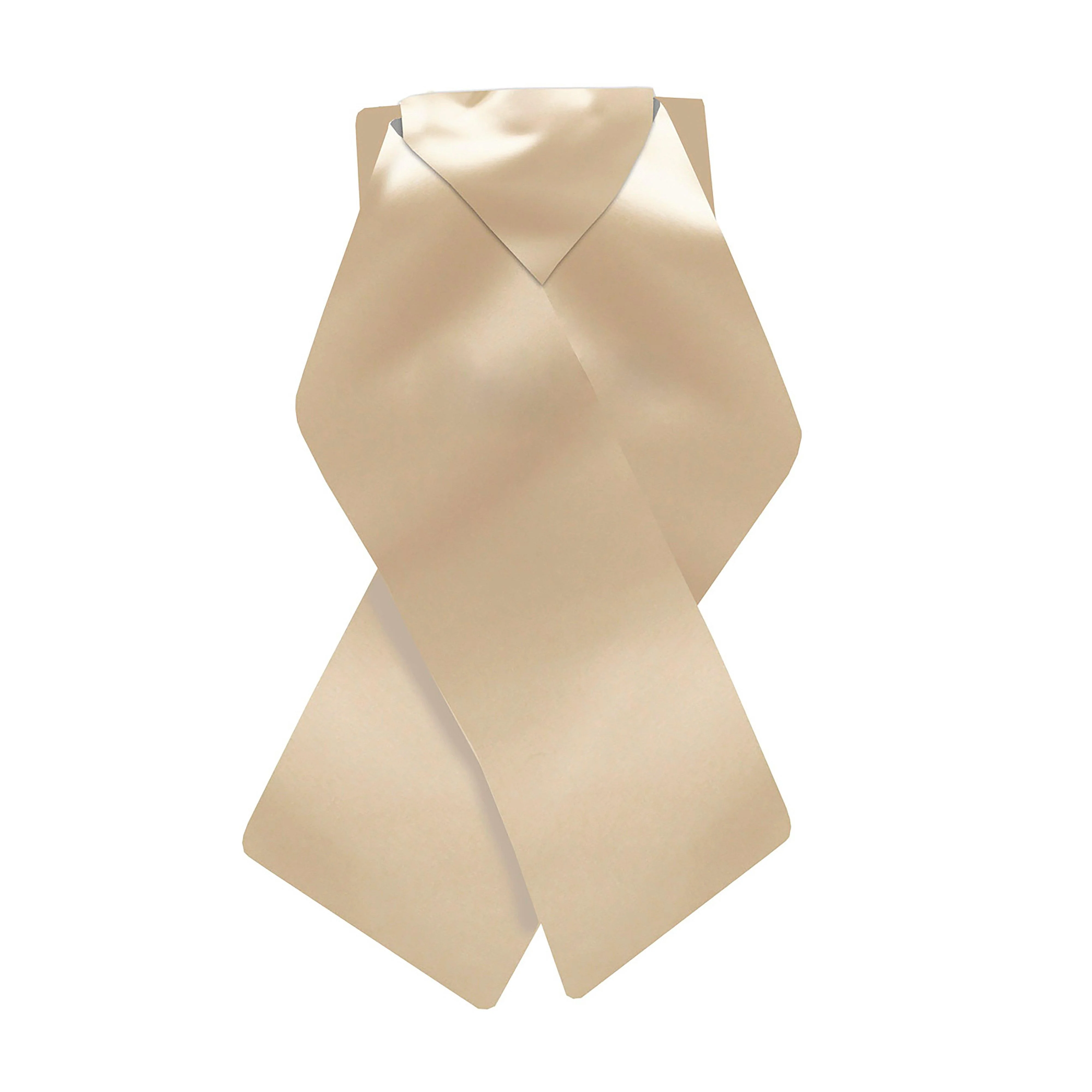 Plain Brocade Tied Stock Cream - Image 2