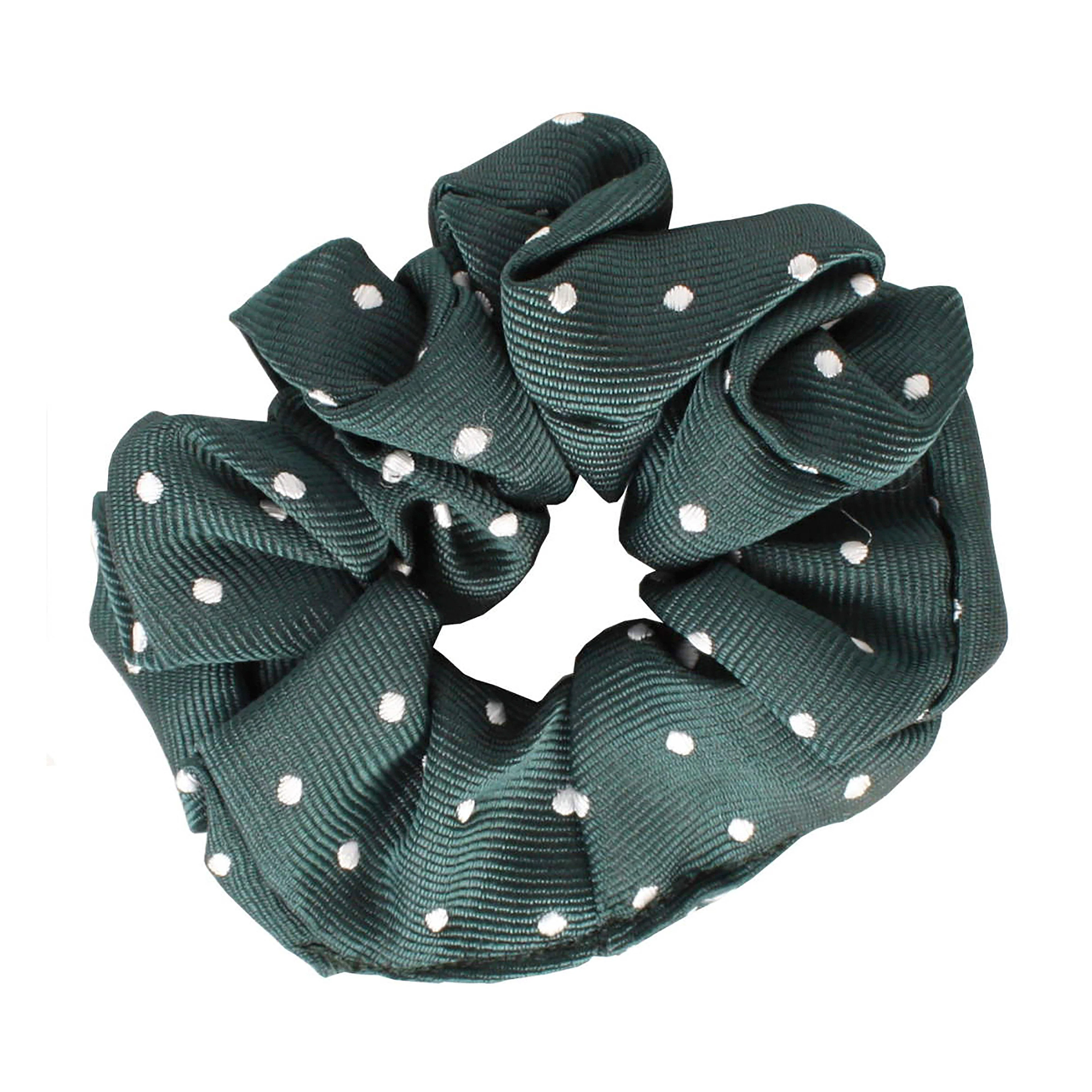 Polka Dot Show Scrunchie Bottle Green/White - Image 2