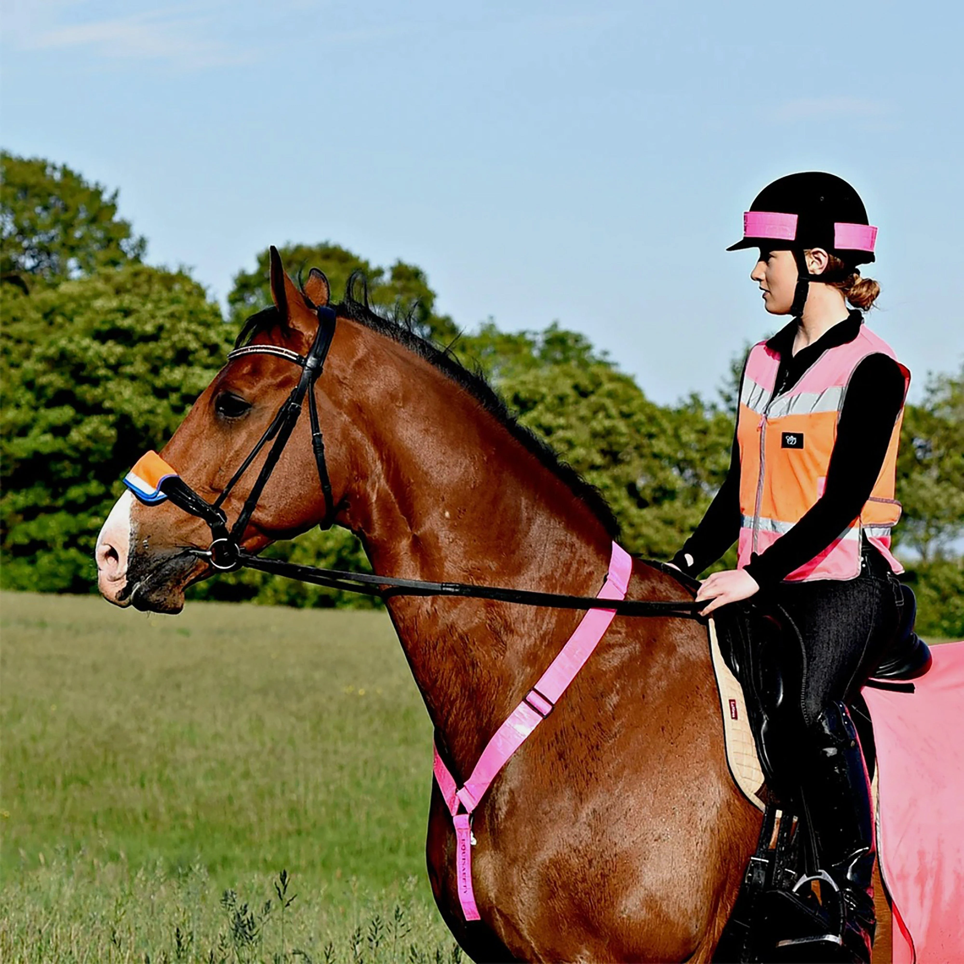 Charlotte Dujardin Multi-Coloured Waistcoat Pink/Orange - Image 3
