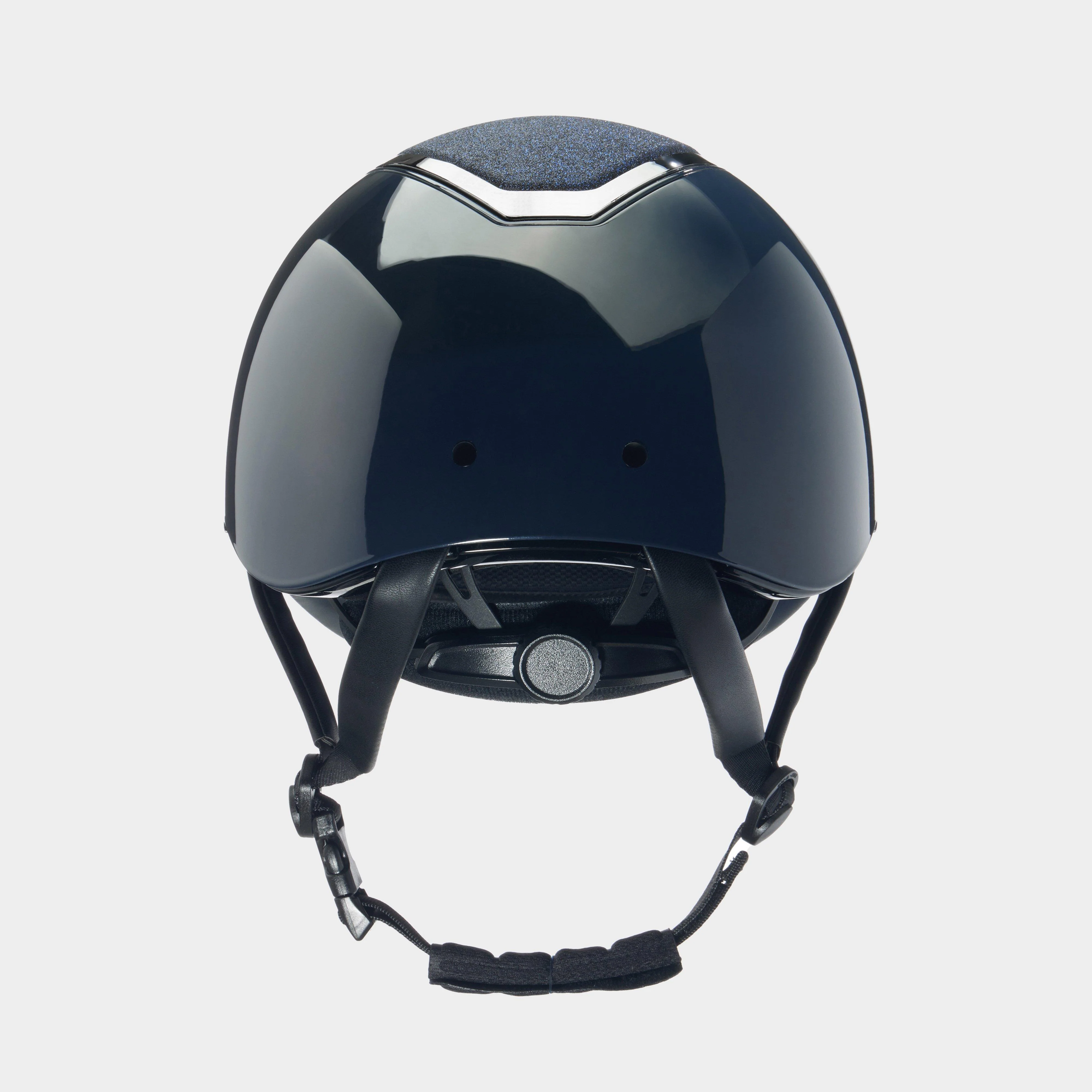 Kylo Wide Peak Riding Hat Navy Gloss - Image 2