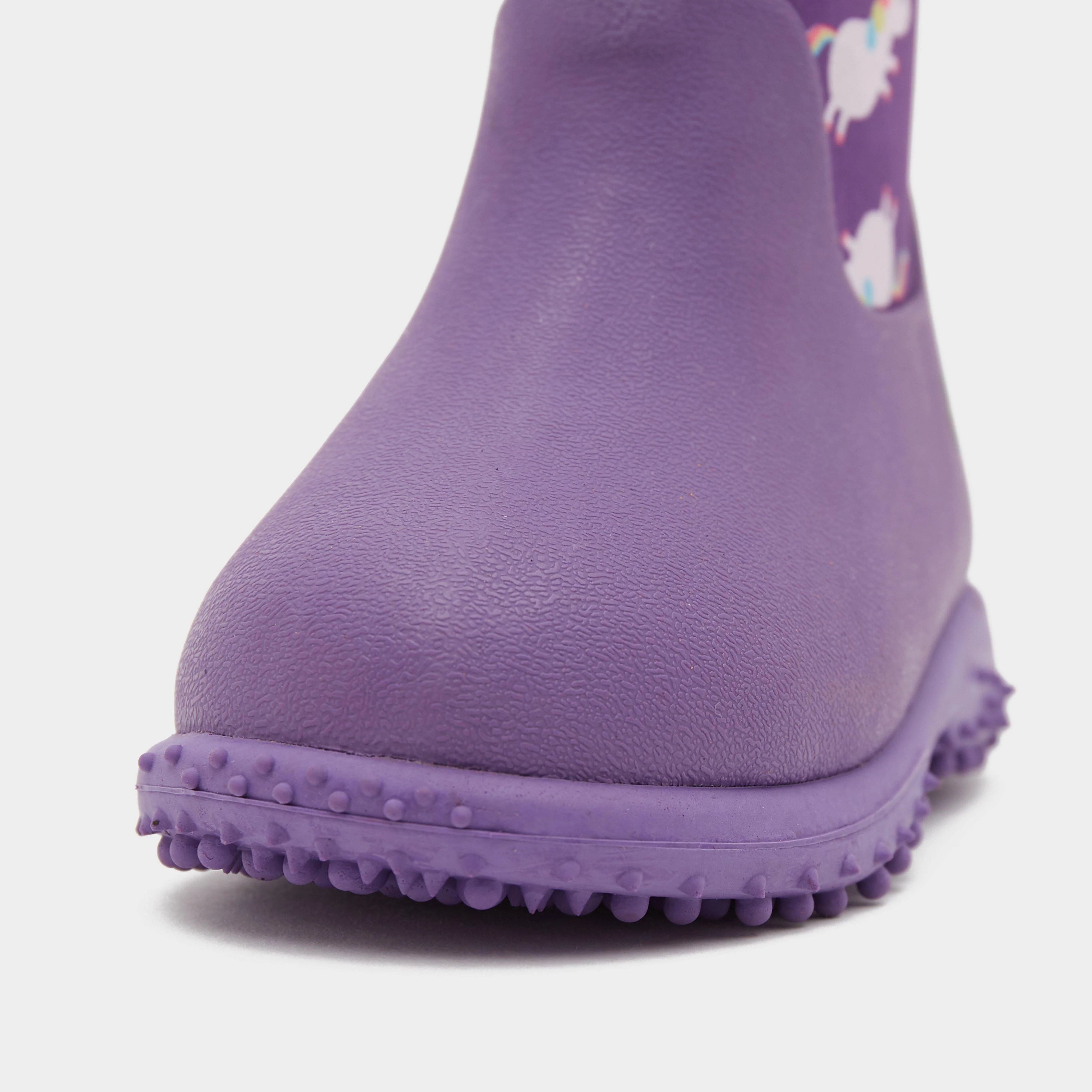 Kids Muddies Puddle 5.0 Wellington Boots Unicorn/Violet - Image 4