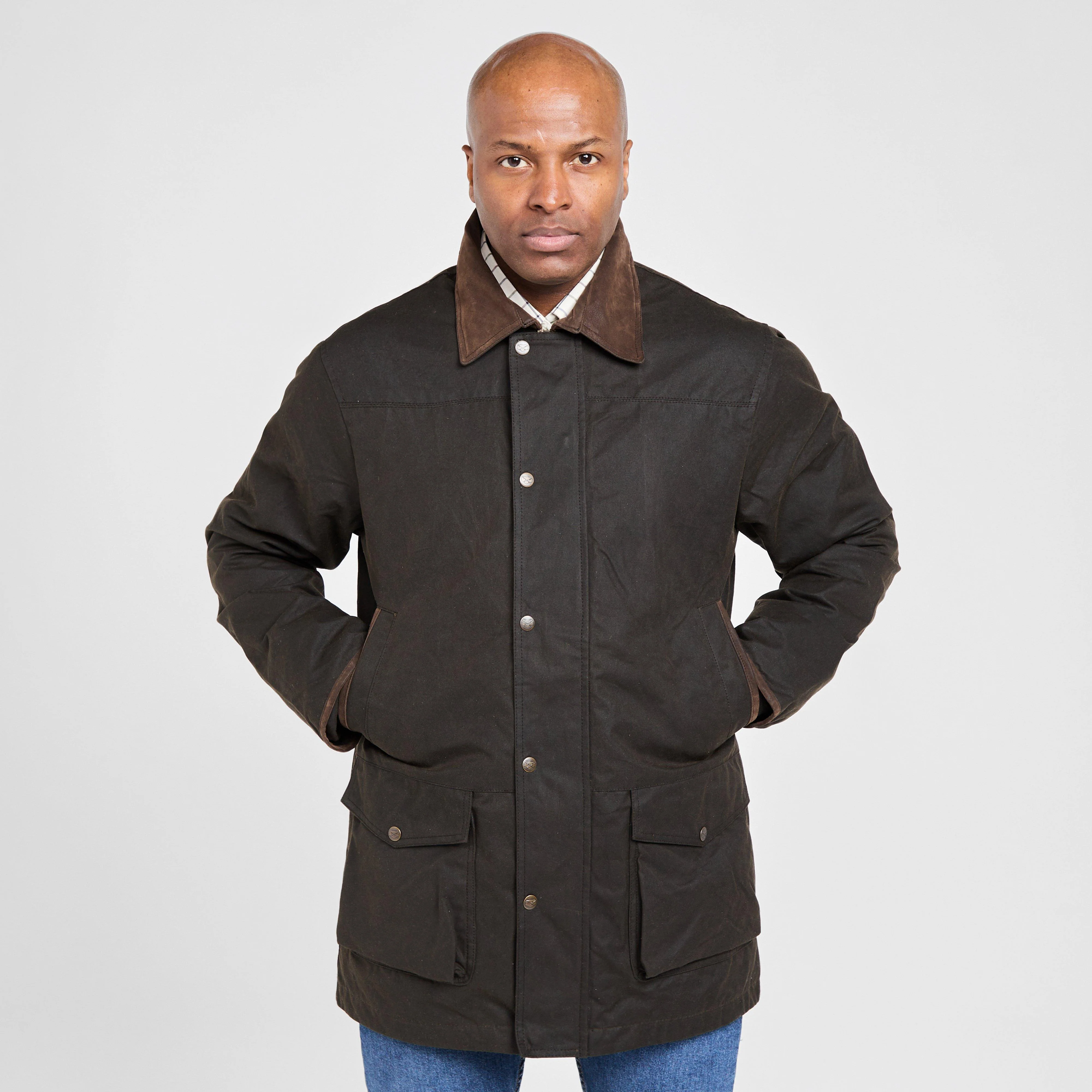 Mens Caledonia Wax Jacket Antique Olive
