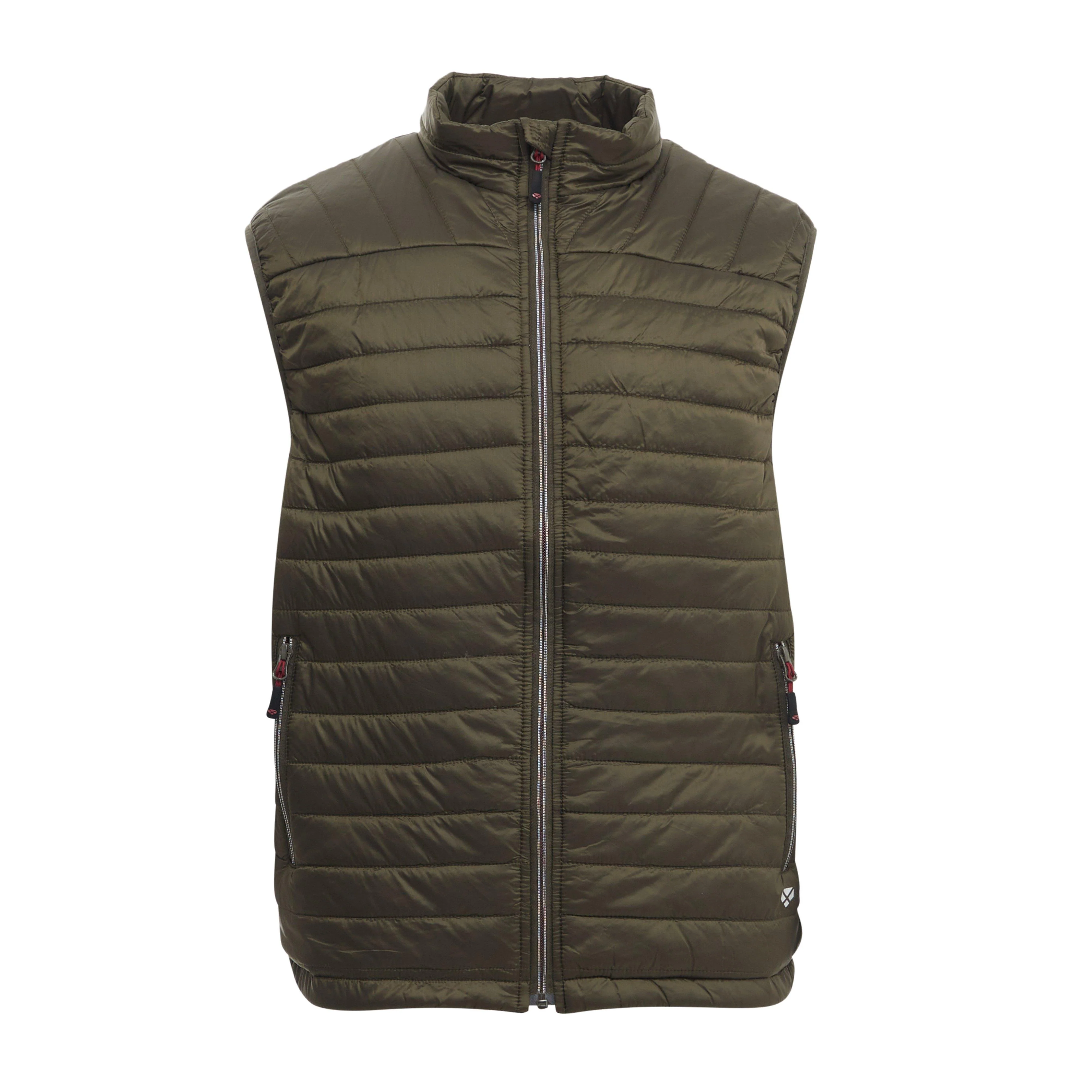 Mens Kingston Rip-Stop Gilet Olive/Merlot - Image 6