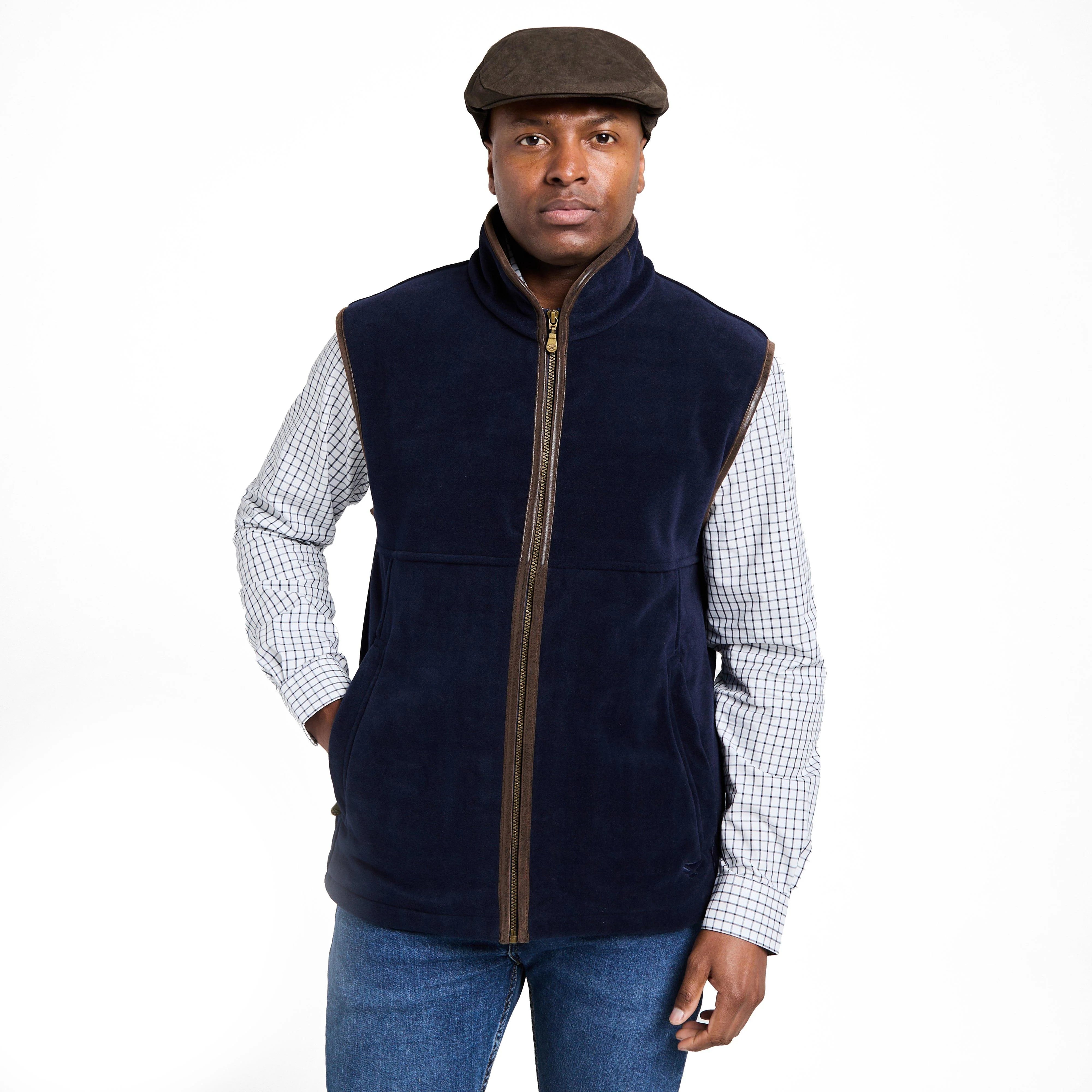 Mens Stenton Technical Fleece Gilet Midnight Navy - Image 8